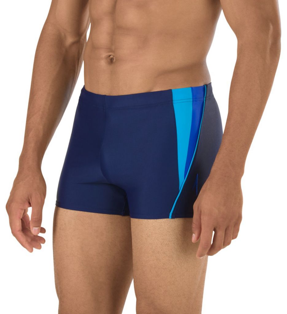 Speedo 7300167 Fitness Splice Square Leg Swim Trunk