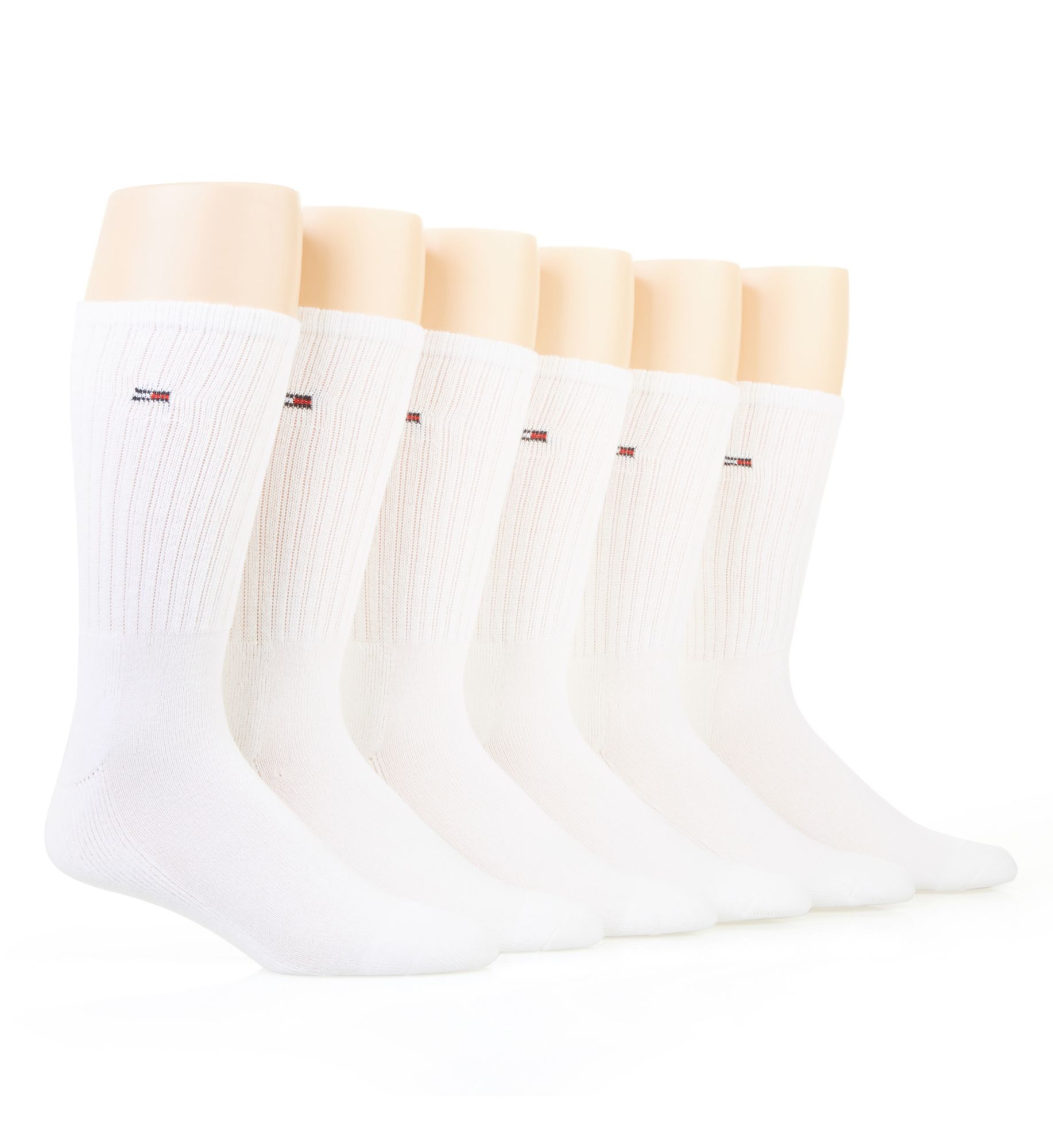 Tommy Hilfiger Men's Solid Athletic Crew Sock in White (201CR12) | HisRoom.com