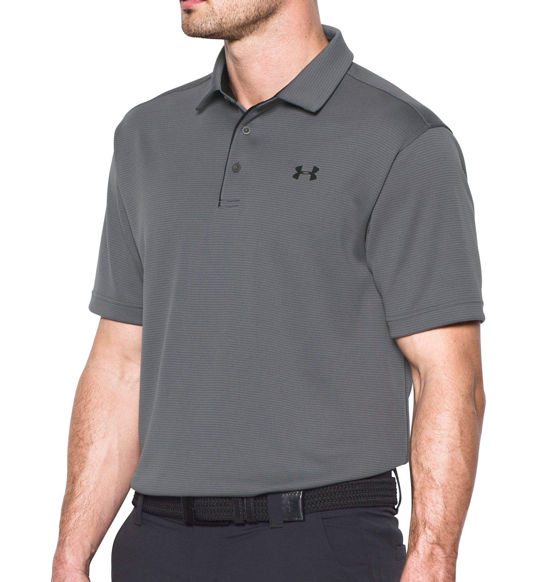 Under Armour Men's Tech Performance Polo in Gray (1290140) | Size 4XL | HisRoom.com
