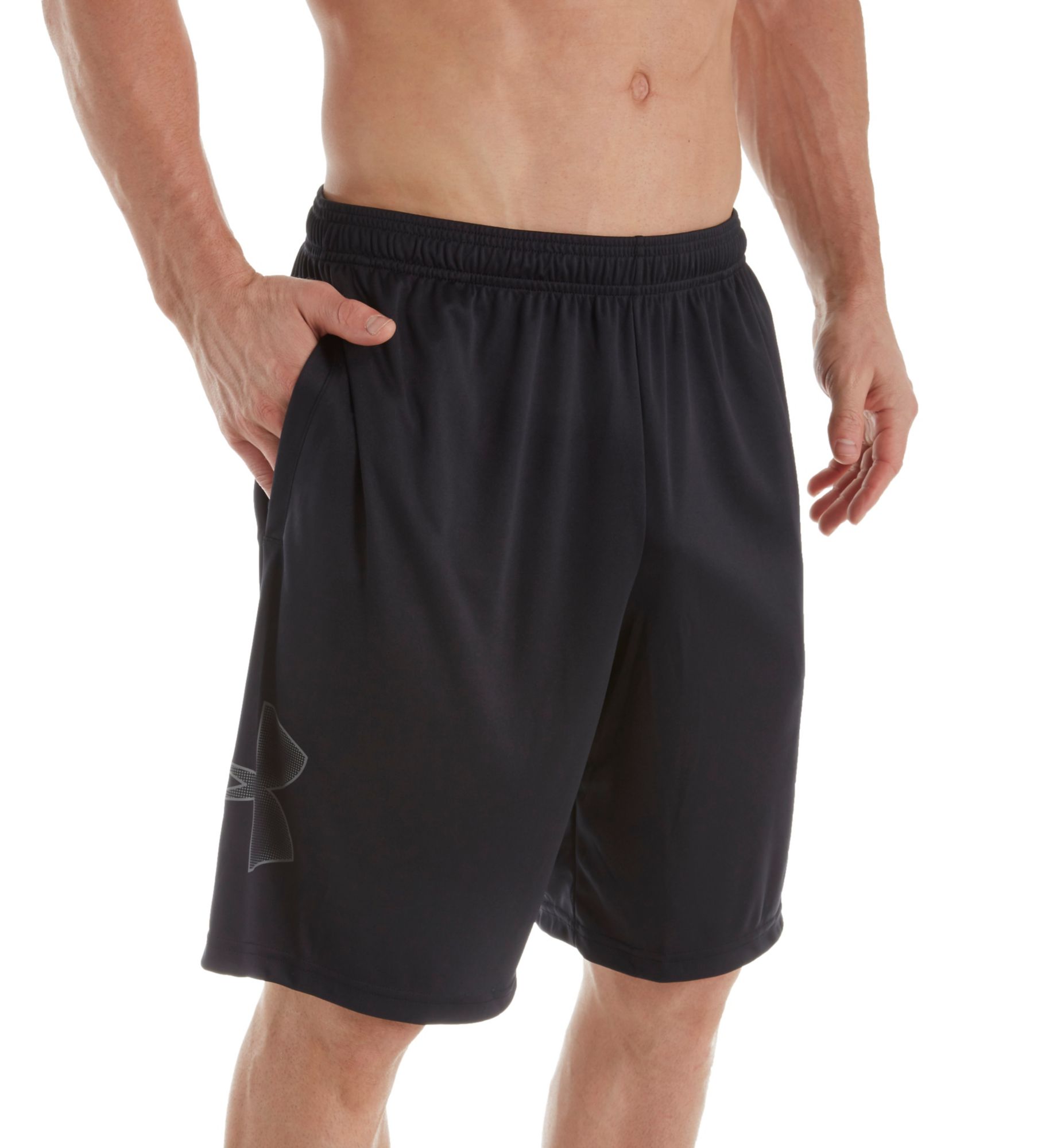 Under Armour Men's Threadborne Siro Tech Graphic Short in Black (1306443) | Size Small | HisRoom.com
