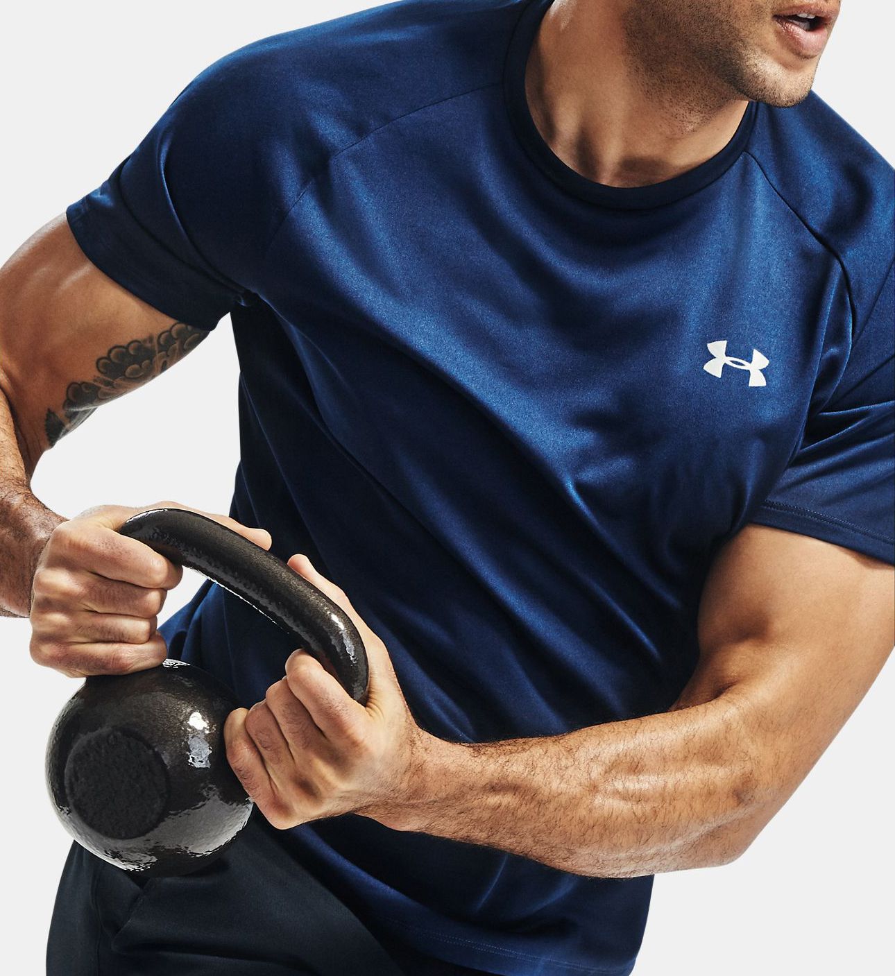 Under Armour Men's Tech 2.0 Short Sleeve T-Shirt in Blue (1326413) | Size 5XL | HisRoom.com
