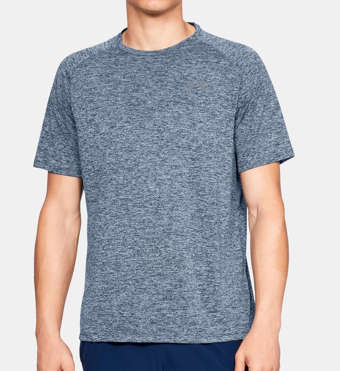 Under Armour Men's Tall Man Tech 2.0 Short Sleeve T-Shirt in Gray (1326413T) | Size Large | HisRoom.com
