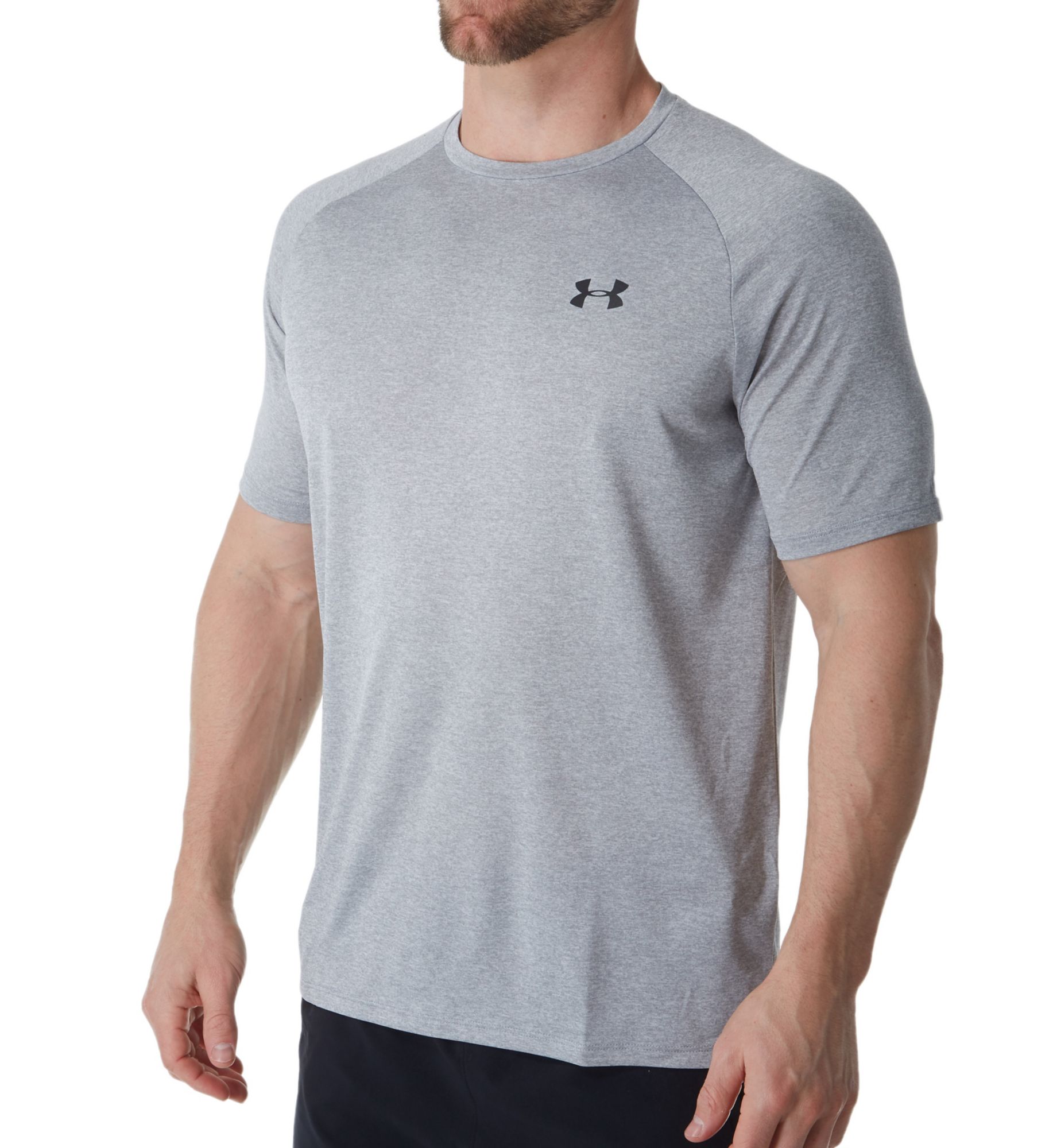Under Armour Men's Tall Man Tech 2.0 Short Sleeve T-Shirt in Gray (1326413T) | Size 4XL | HisRoom.com