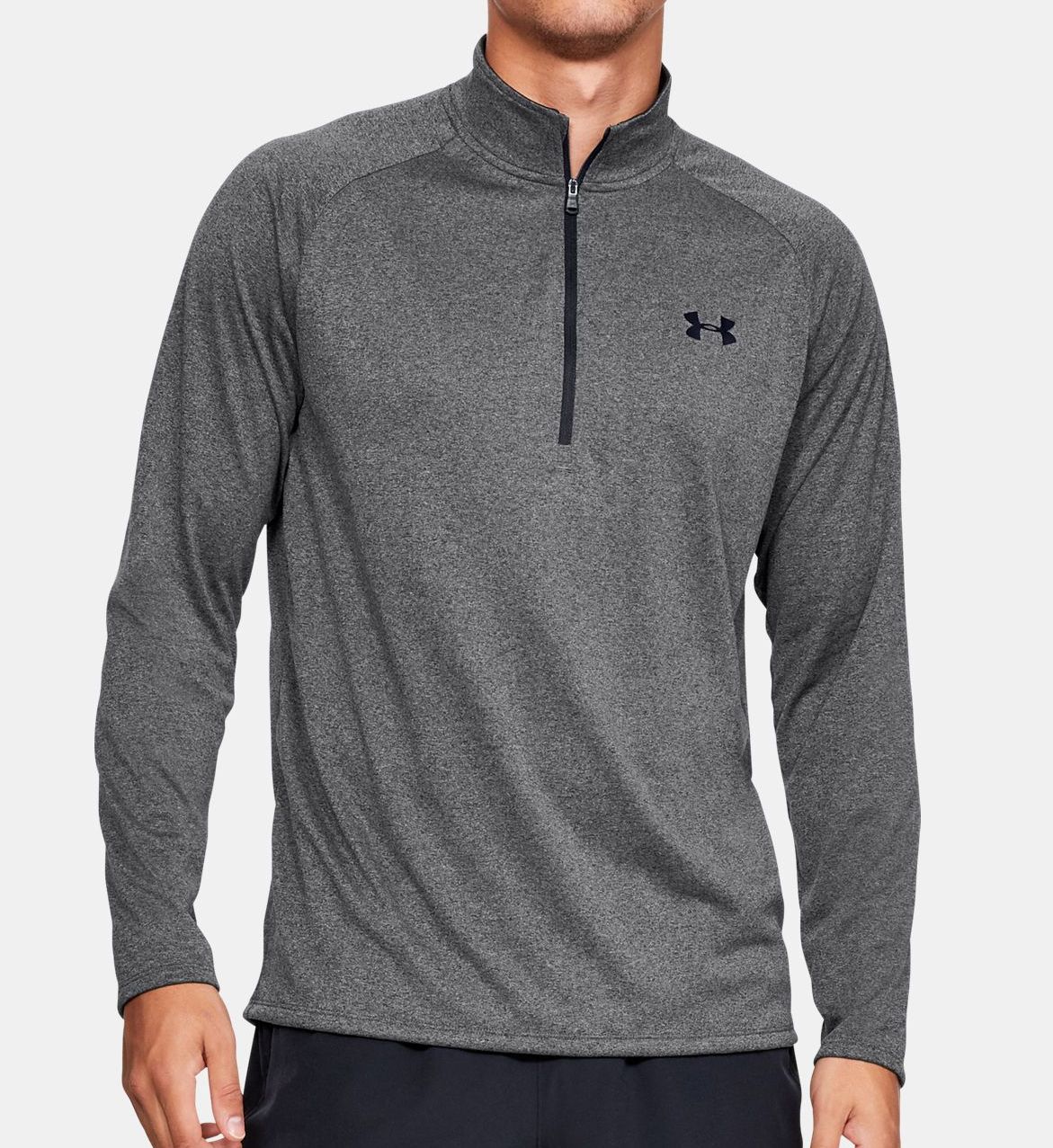 Under Armour Men's UA Tech 2.0 1/2 Zip Long Sleeve Shirt in Gray (1328495) | Size 3XL | HisRoom.com