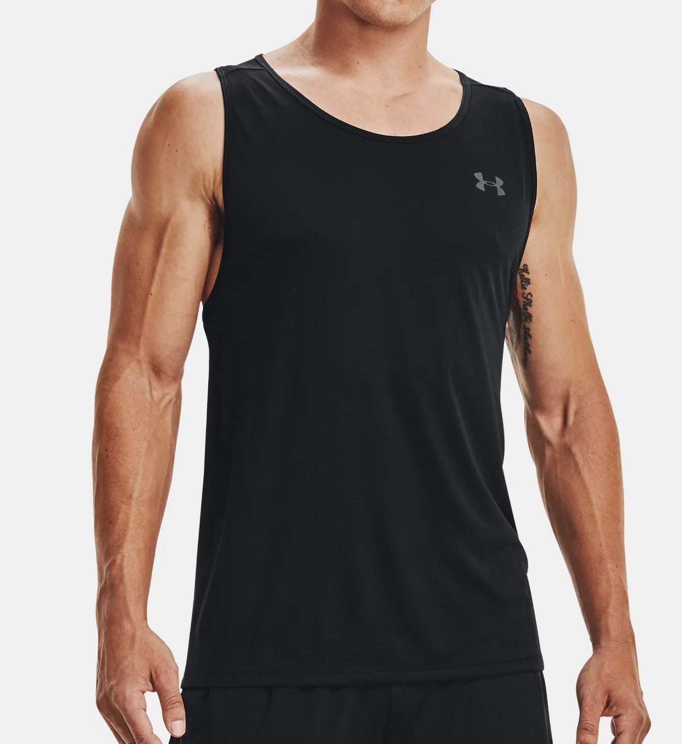 Under Armour Men's UA Tech 2.0 Performance Tank Top in Black (1328704) | Size Medium | HisRoom.com