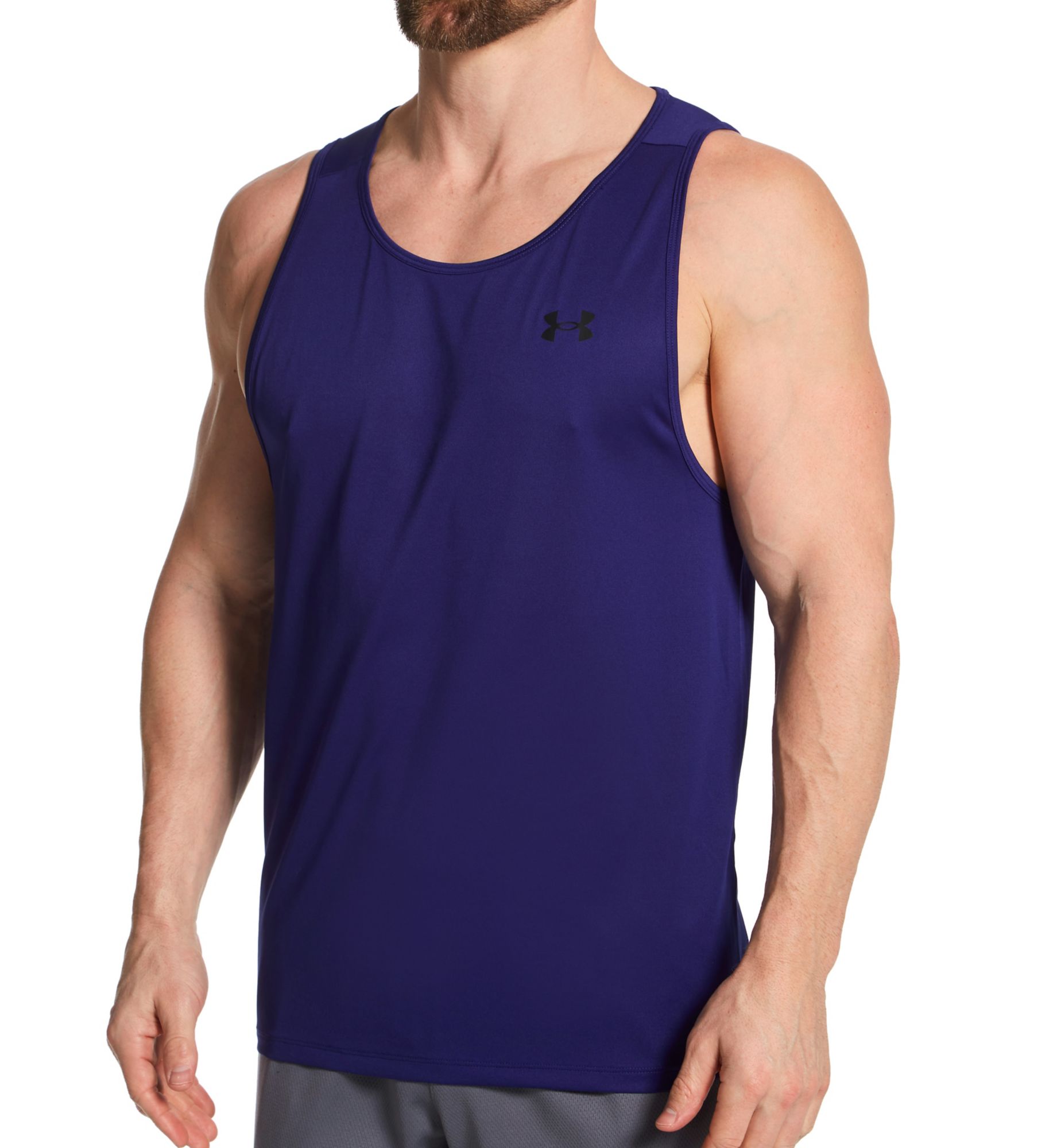 Under Armour Men's UA Tech 2.0 Performance Tank Top in Blue (1328704) | Size XL | HisRoom.com