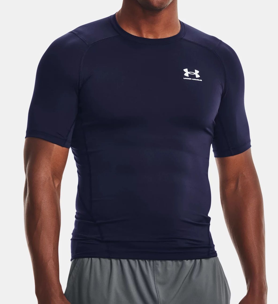 Under Armour Men's HeatGear Compression T-Shirt in Blue (1361518) | Size 4XL | HisRoom.com