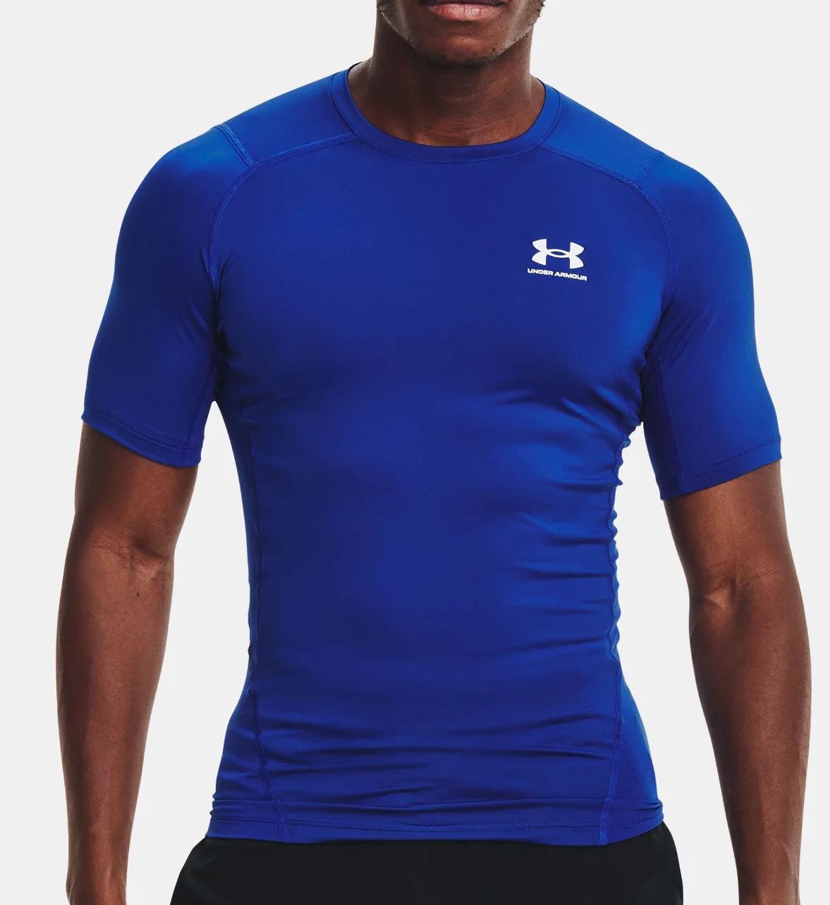 Under Armour Men's HeatGear Compression T-Shirt in Blue (1361518) | Size XL | HisRoom.com