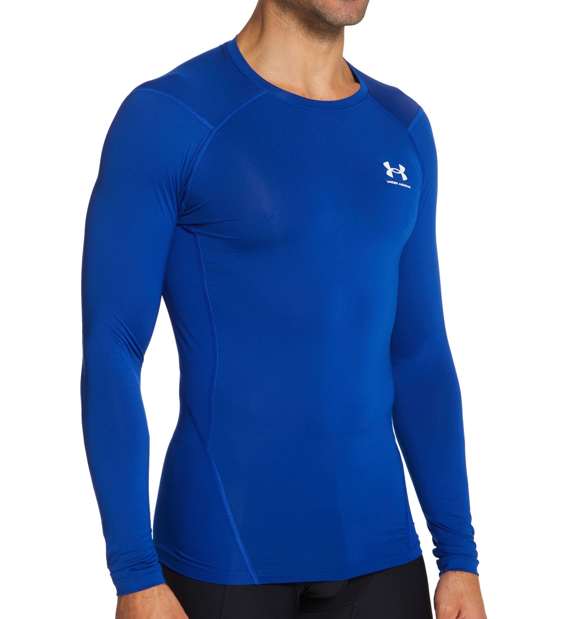 Under Armour Men's HeatGear Long Sleeve Compression T-Shirt in Blue (1361524) | Size 3XL | HisRoom.com