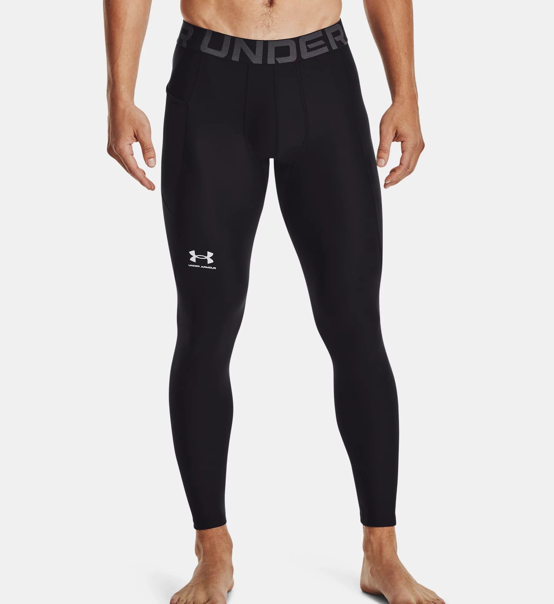 Under Armour Men's HeatGear Training Legging in Black (1361586) | Size 2XL | HisRoom.com