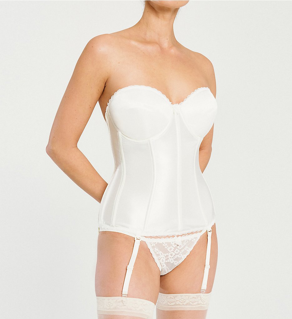 Va Bien 513 Smooth Satin Hourglass Bustier - Picture 2 of 3