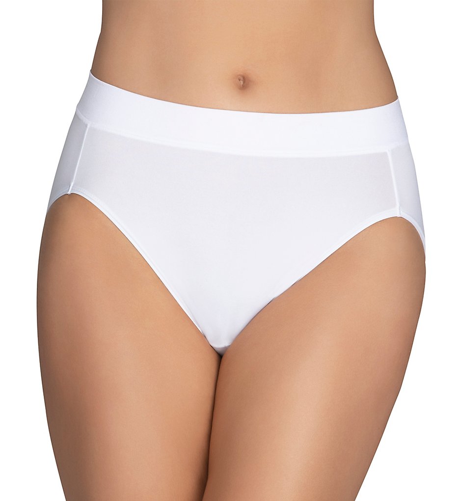 Vanity Fair Women's Beyond Comfort Hi Cut Panty 13212 Star White Size 8.0  8vt for sale online