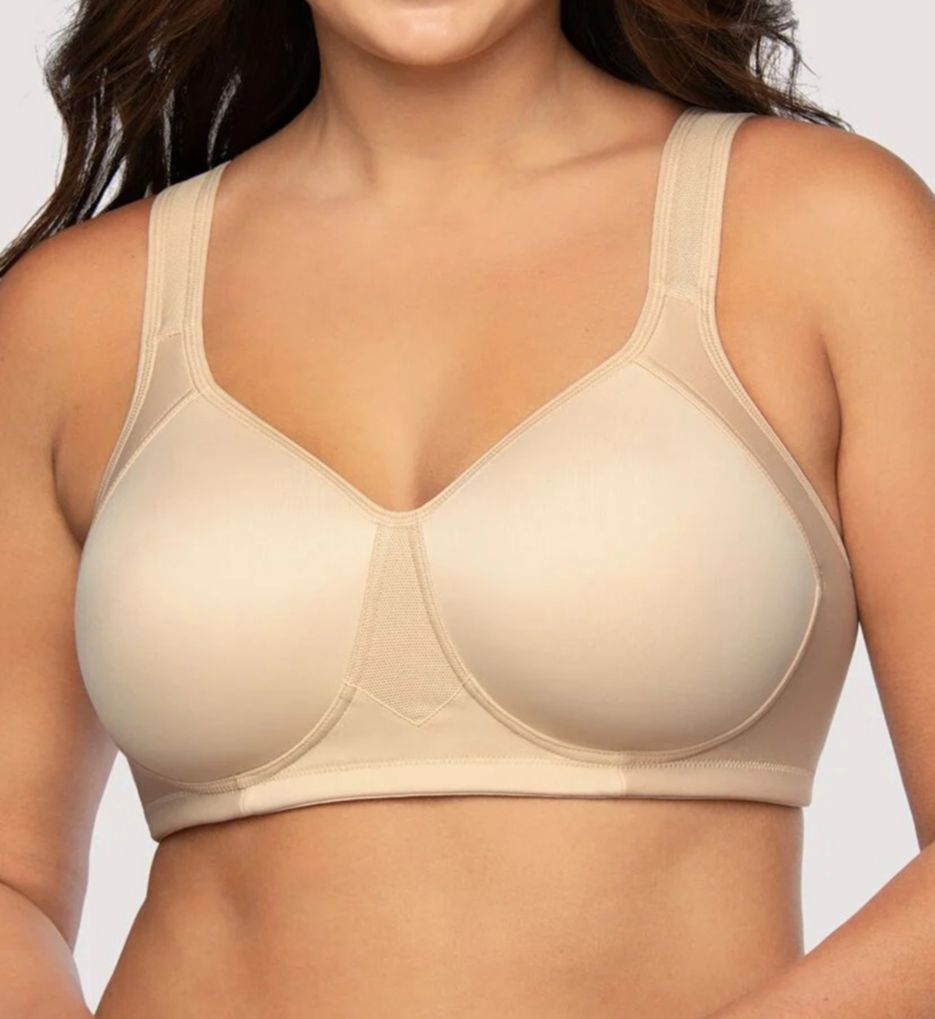 Women's Vanity Fair 71500 Full Figure Wirefree Sports Bra (Sheer Quartz  40D) 