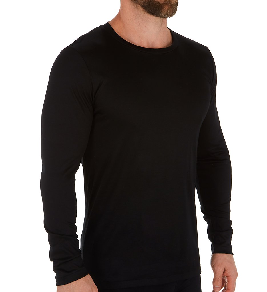 Zimmerli 2861443 T-shirt manica lunga in cotone di lusso Sea Island - Foto 2 di 2