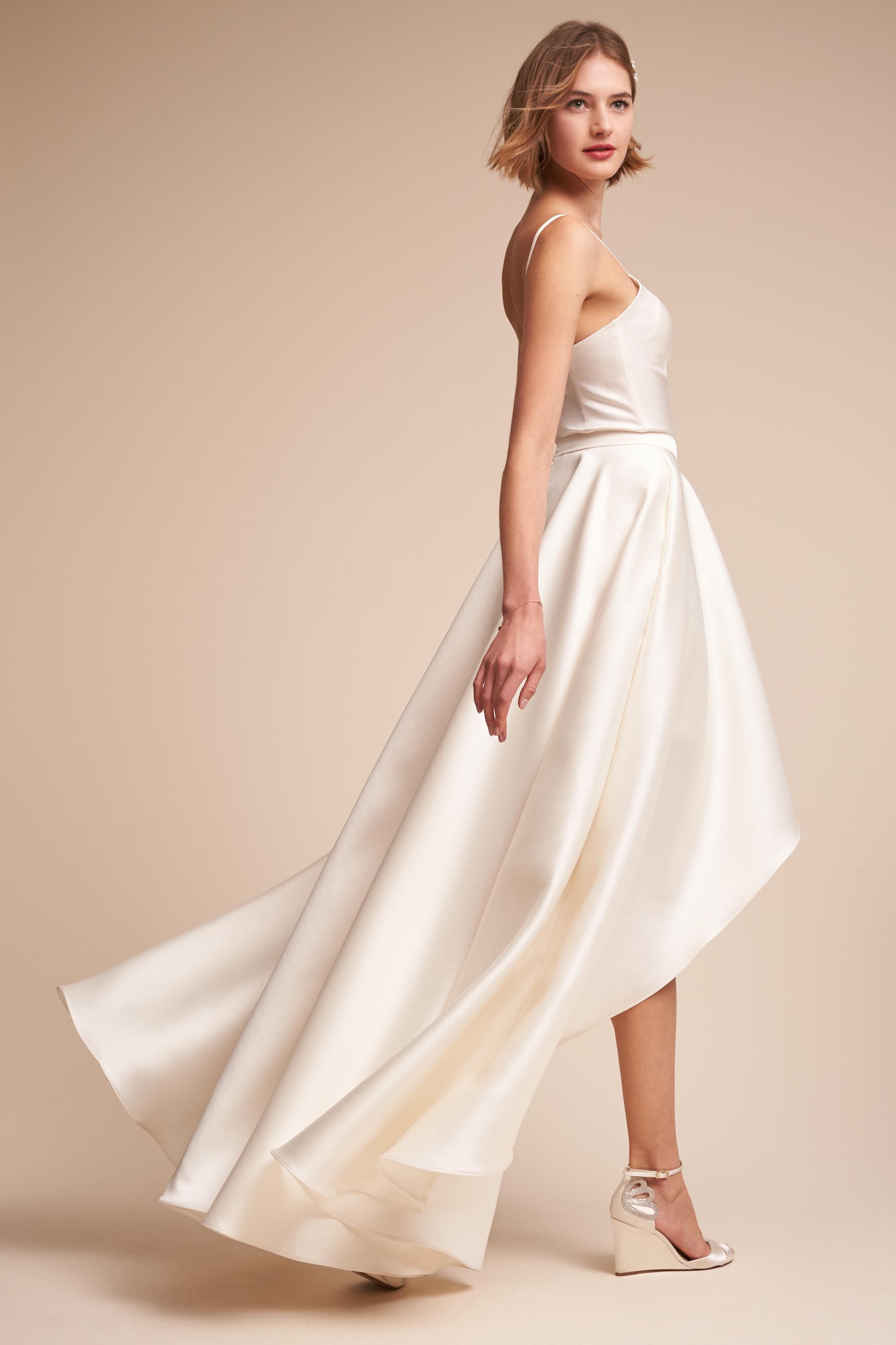 Jewel Bodysuit & Zelda Skirt in Bride | BHLDN