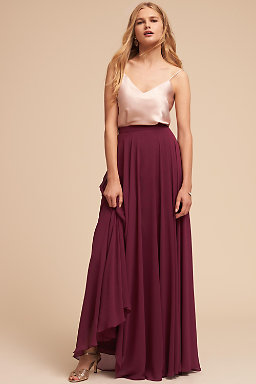 Wine Colored Bridesmaid Dresses