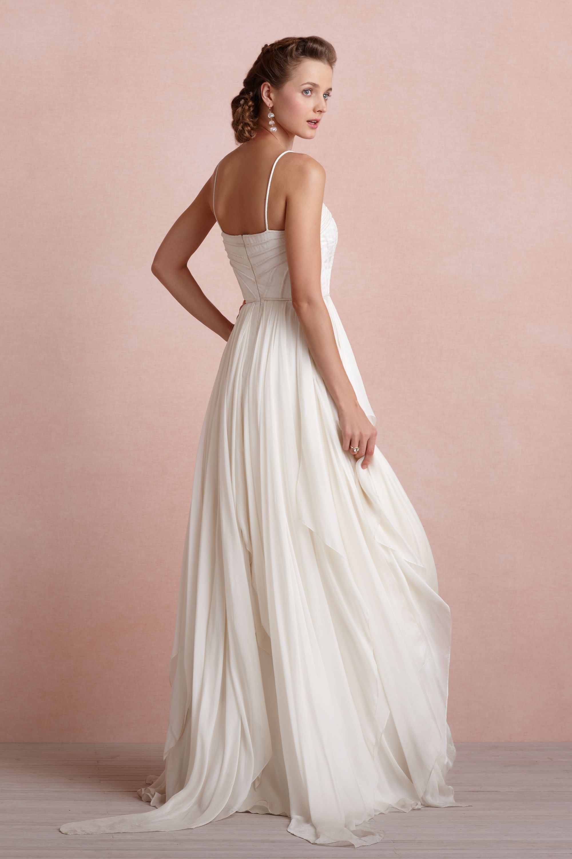 cascading lace gown bhldn