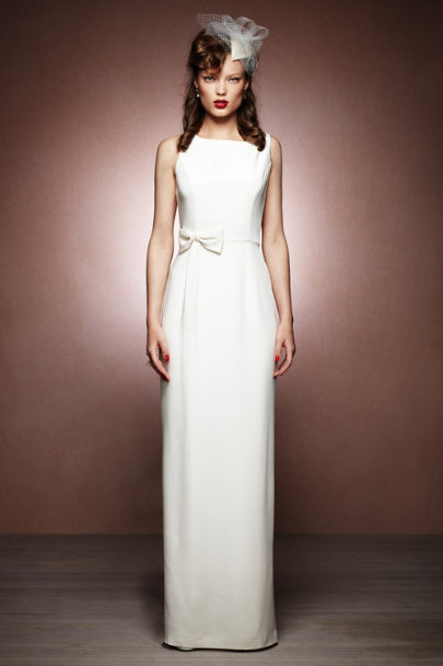 Bouvier Column Gown in Bride BHLDN Bouvier Column Gown in Bride BHLDN