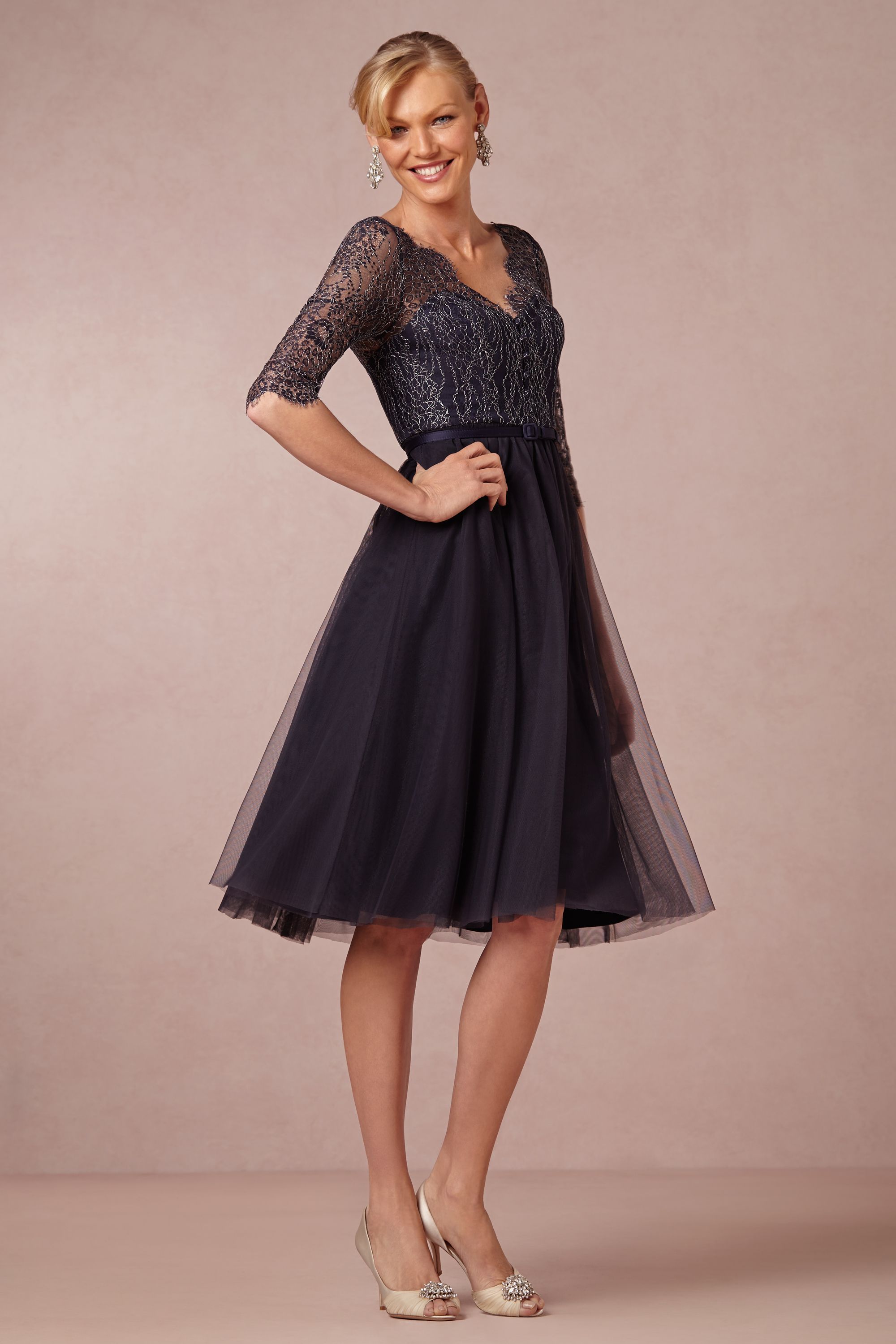 bhldn tea length dress