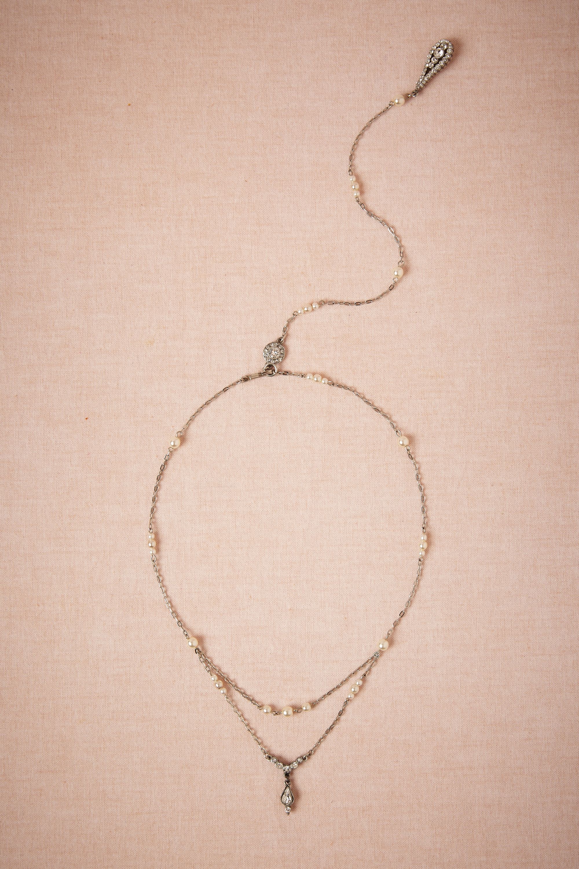 Pearly Back Drape Necklace Bhldn