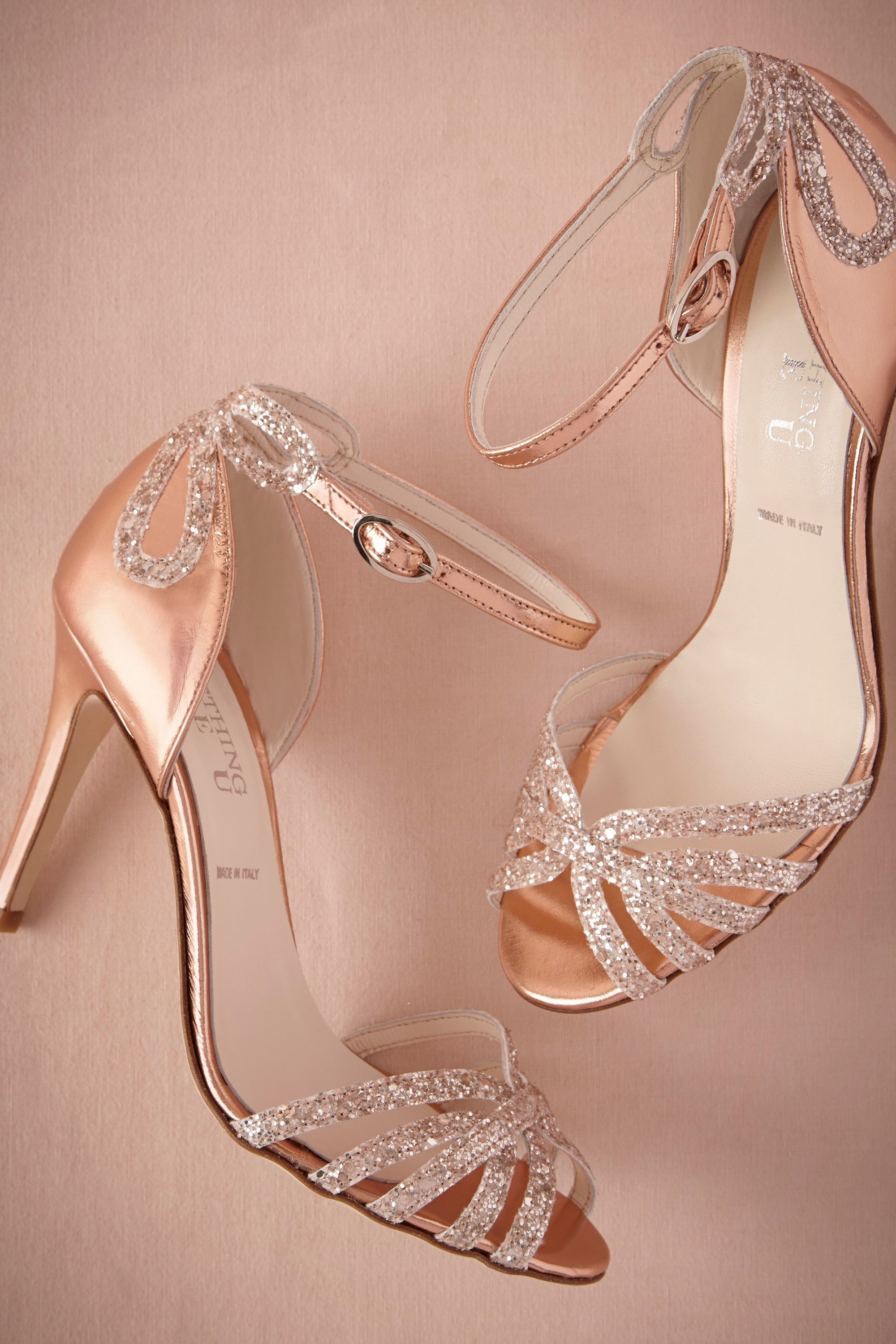 rose gold mother of the bride shoes