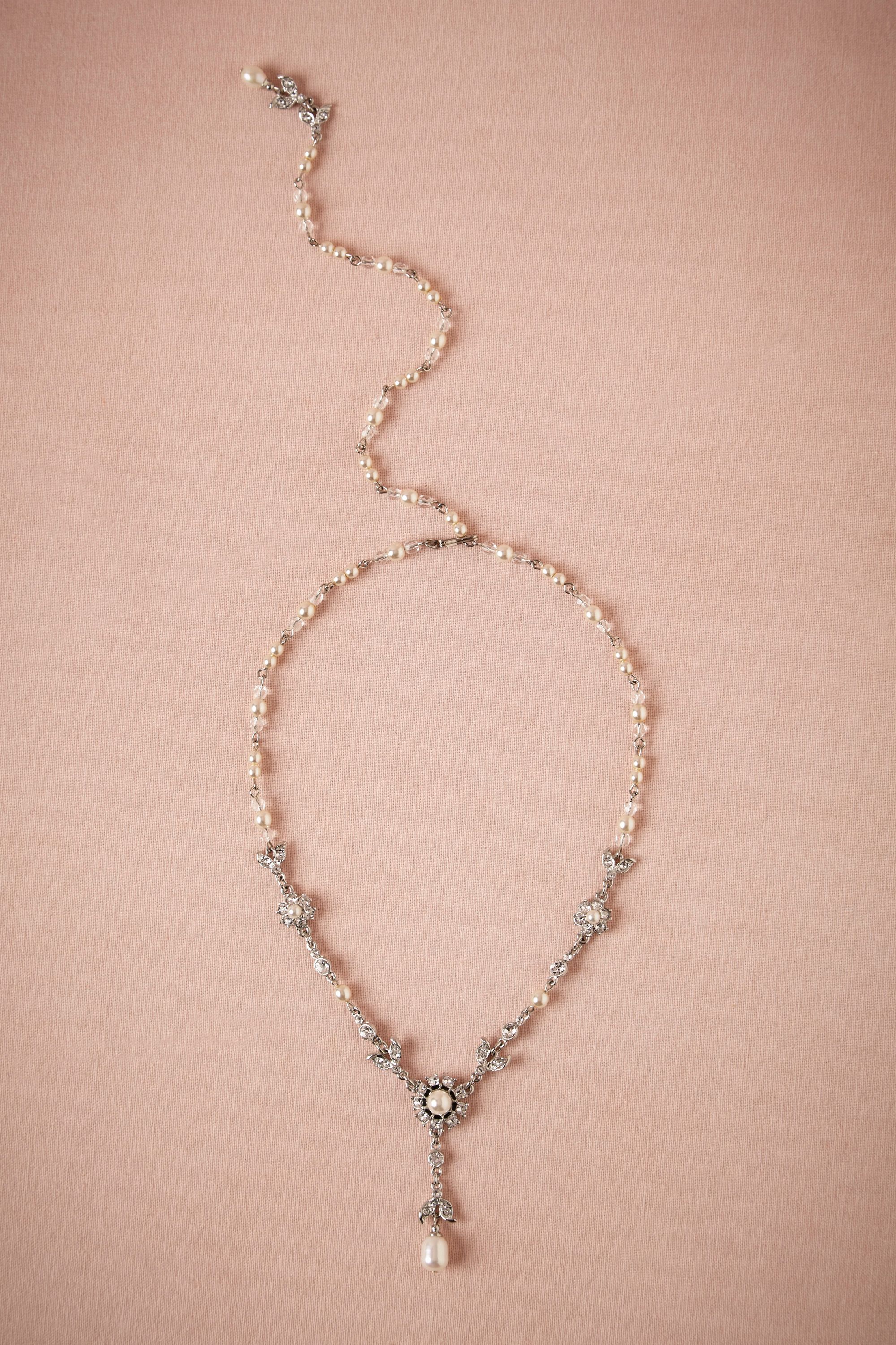 BHLDN Vintage Wedding Jewelry - Glinted Back Drape Necklace