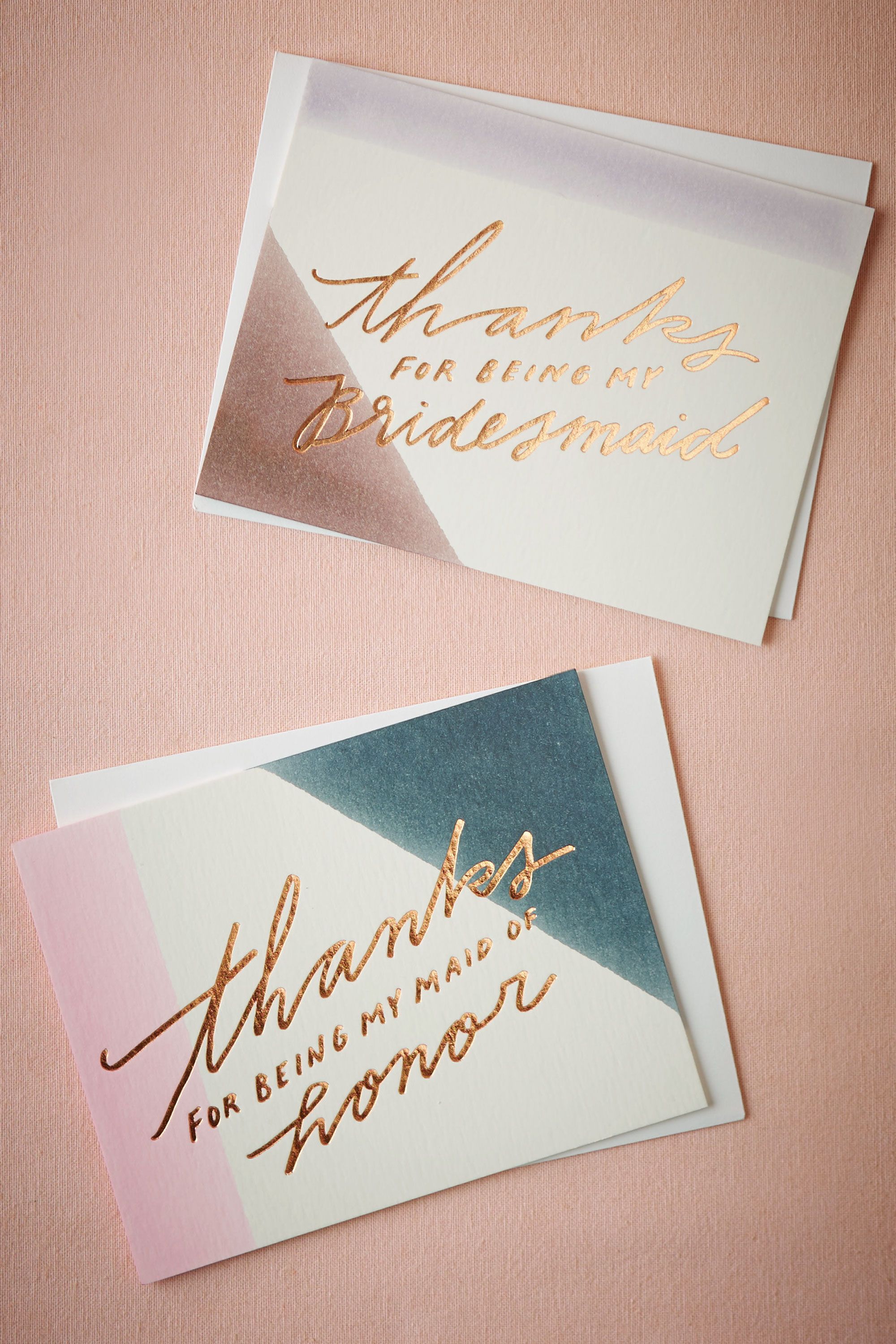 Maid of Honor Dipped Thank You Card | BHLDN