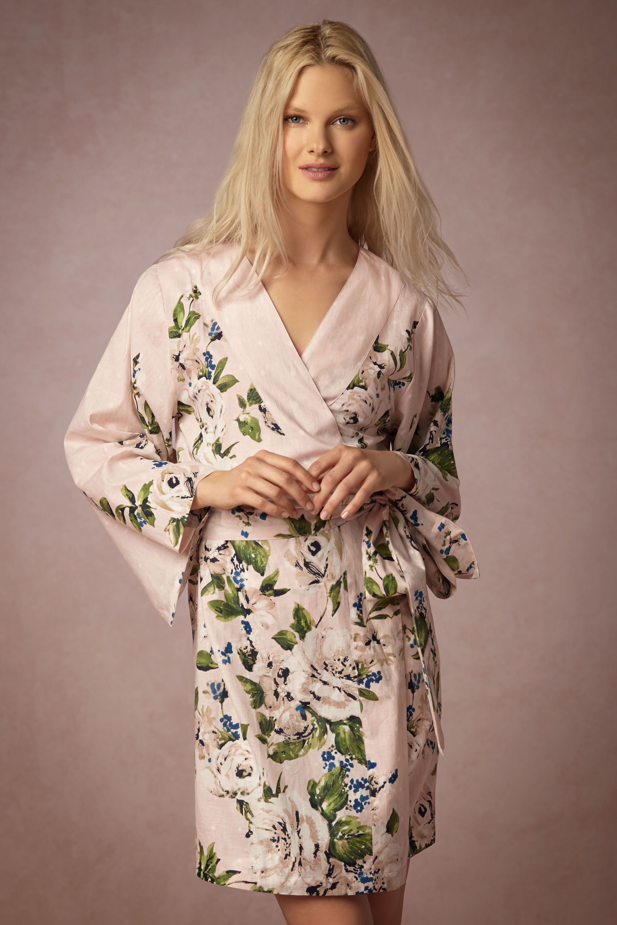 Gift Guide for the bride-to-be - painted petal floral robe