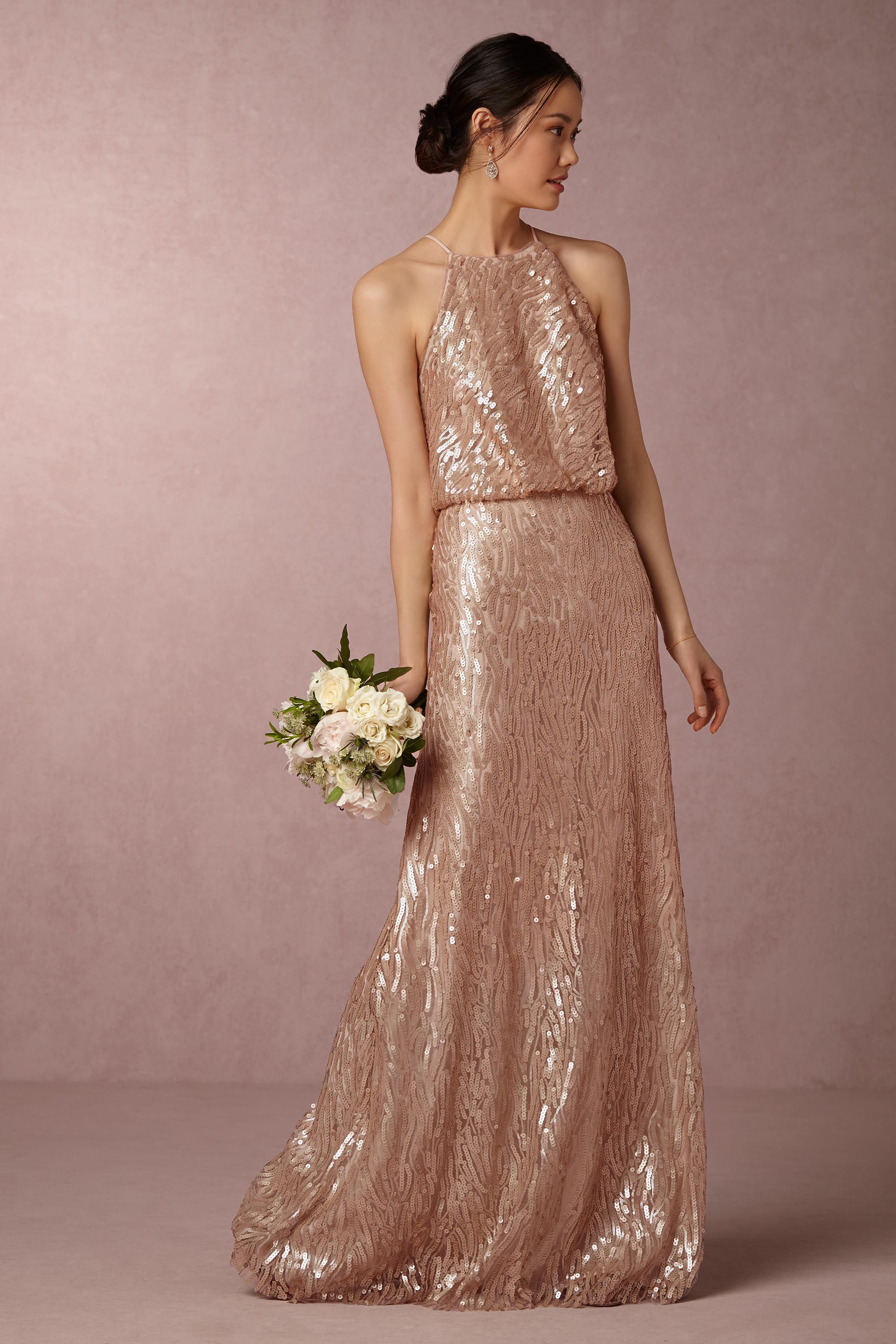 bhldn gold dress