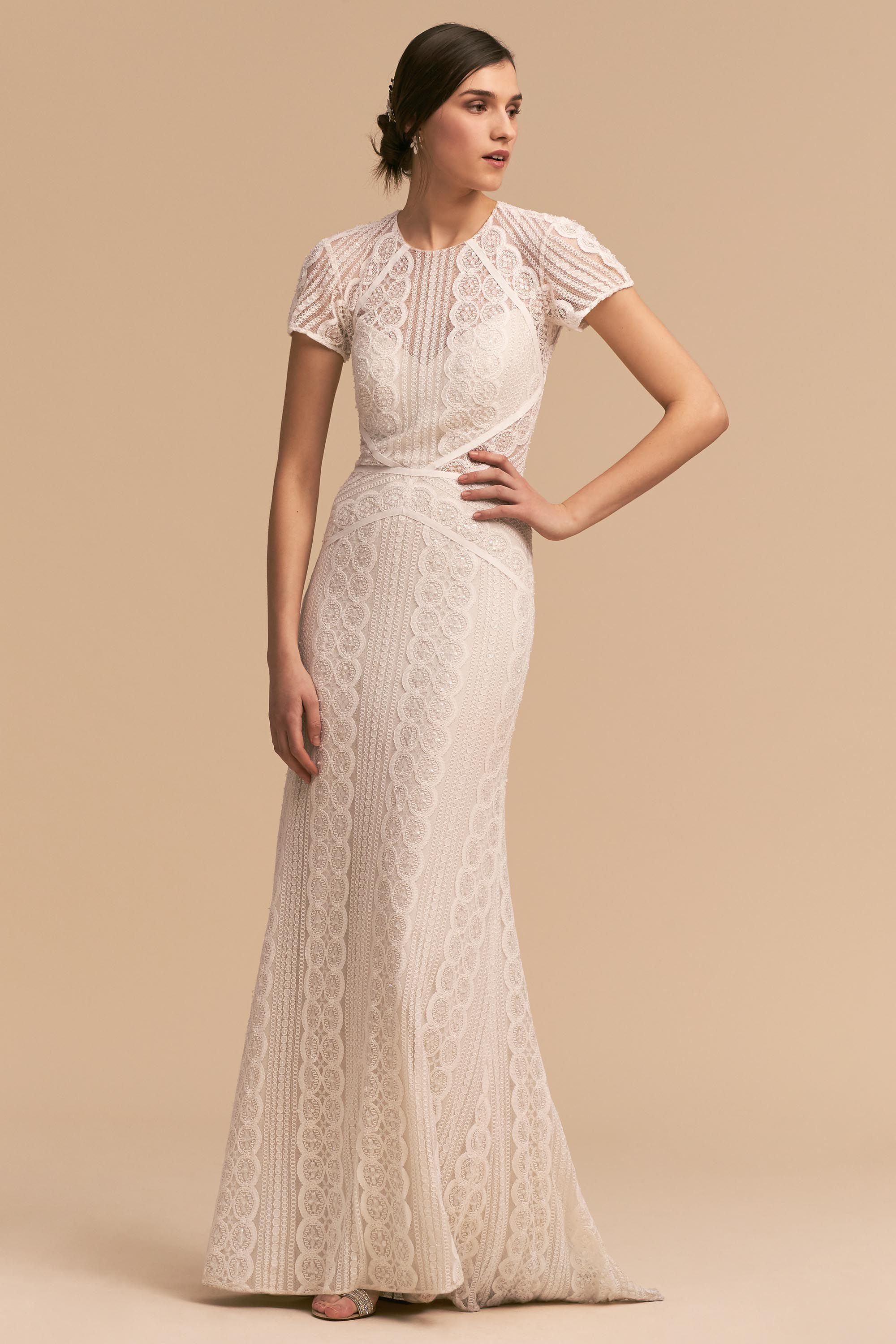 bhldn short wedding dresses