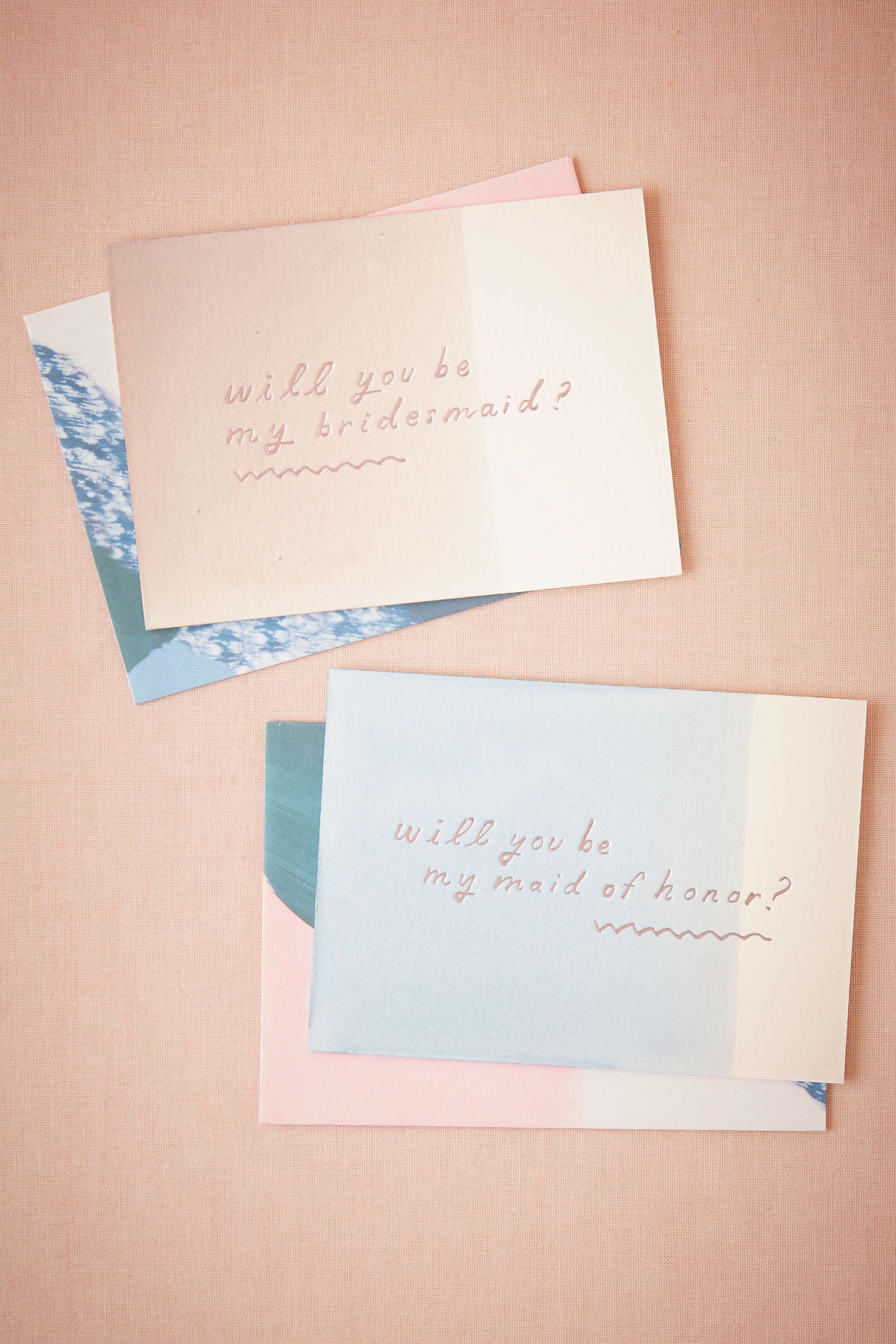 Maid of Honor Dipped Be My Maids Card | BHLDN