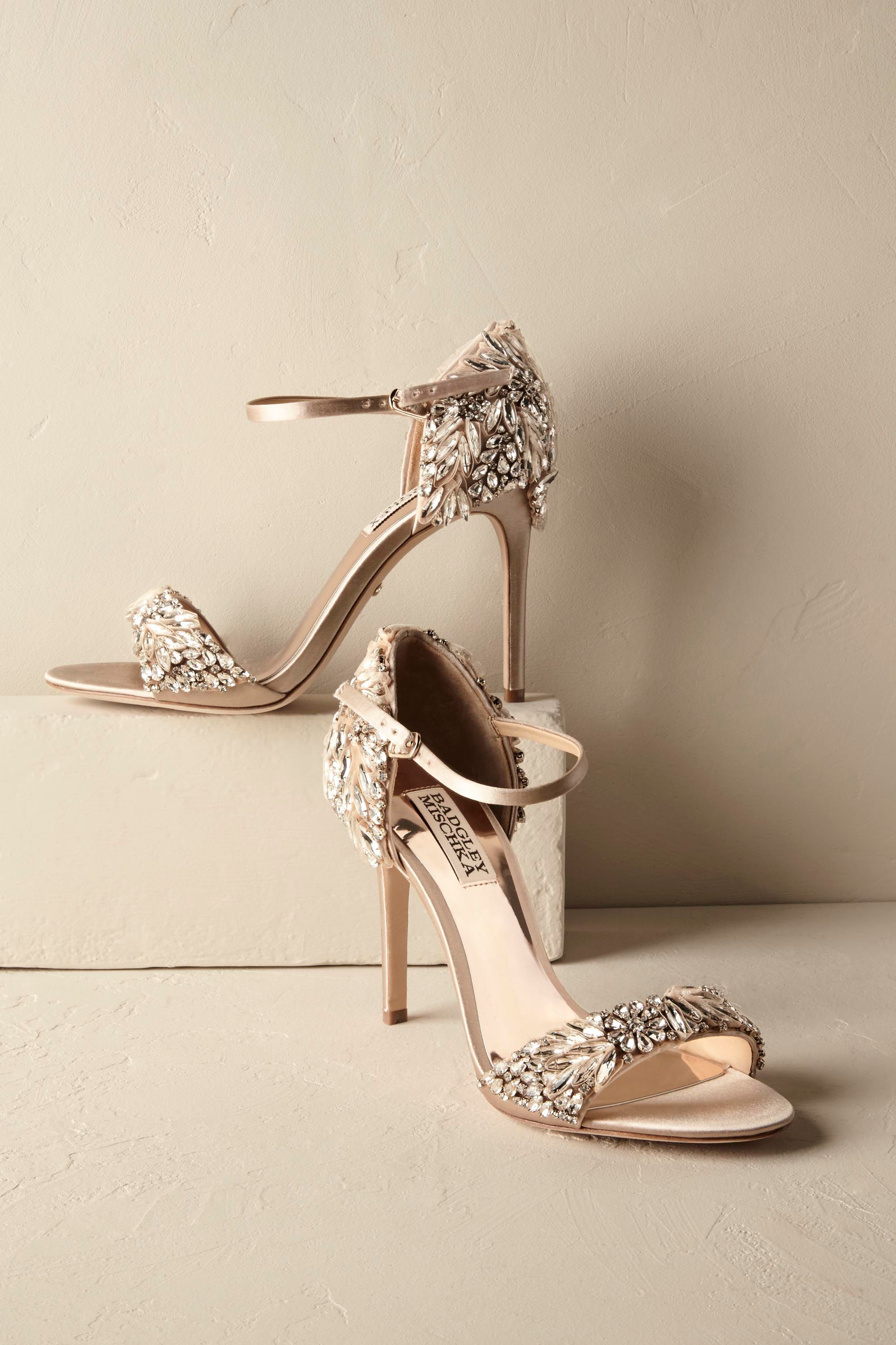 Wedding Shoes | Silver & Ivory Wedding Shoes | BHLDN