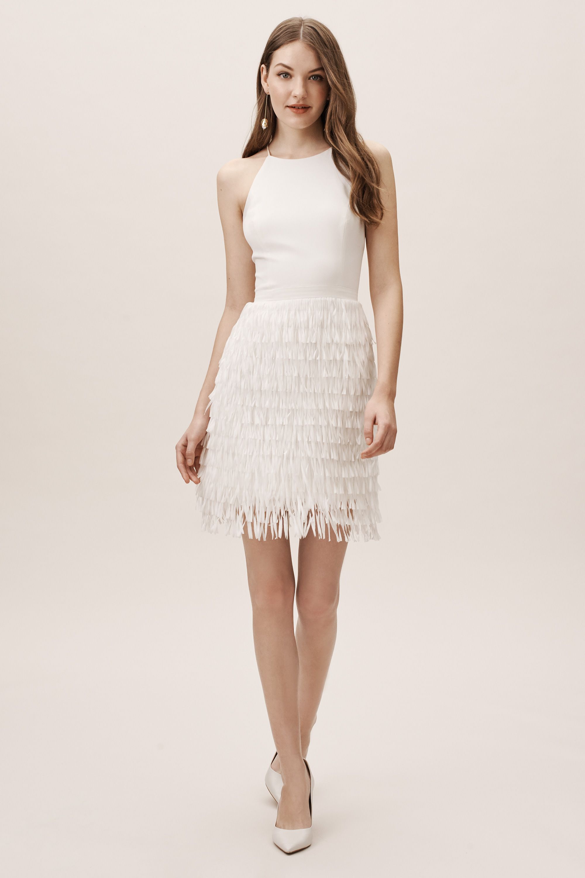 ivory fringe dress