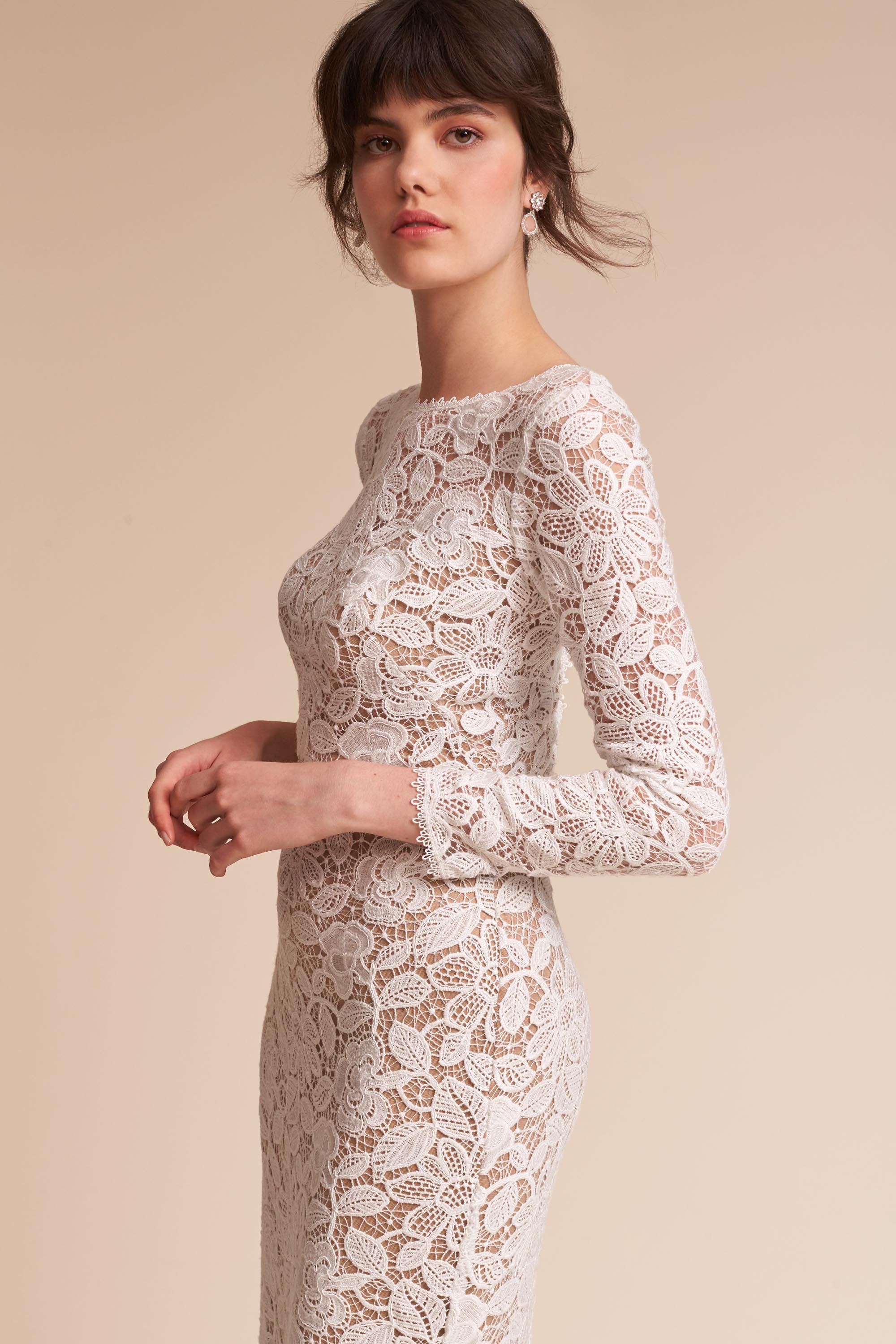  Long  Sleeve  Wedding  Dresses  Long  Cap Sleeve  BHLDN 