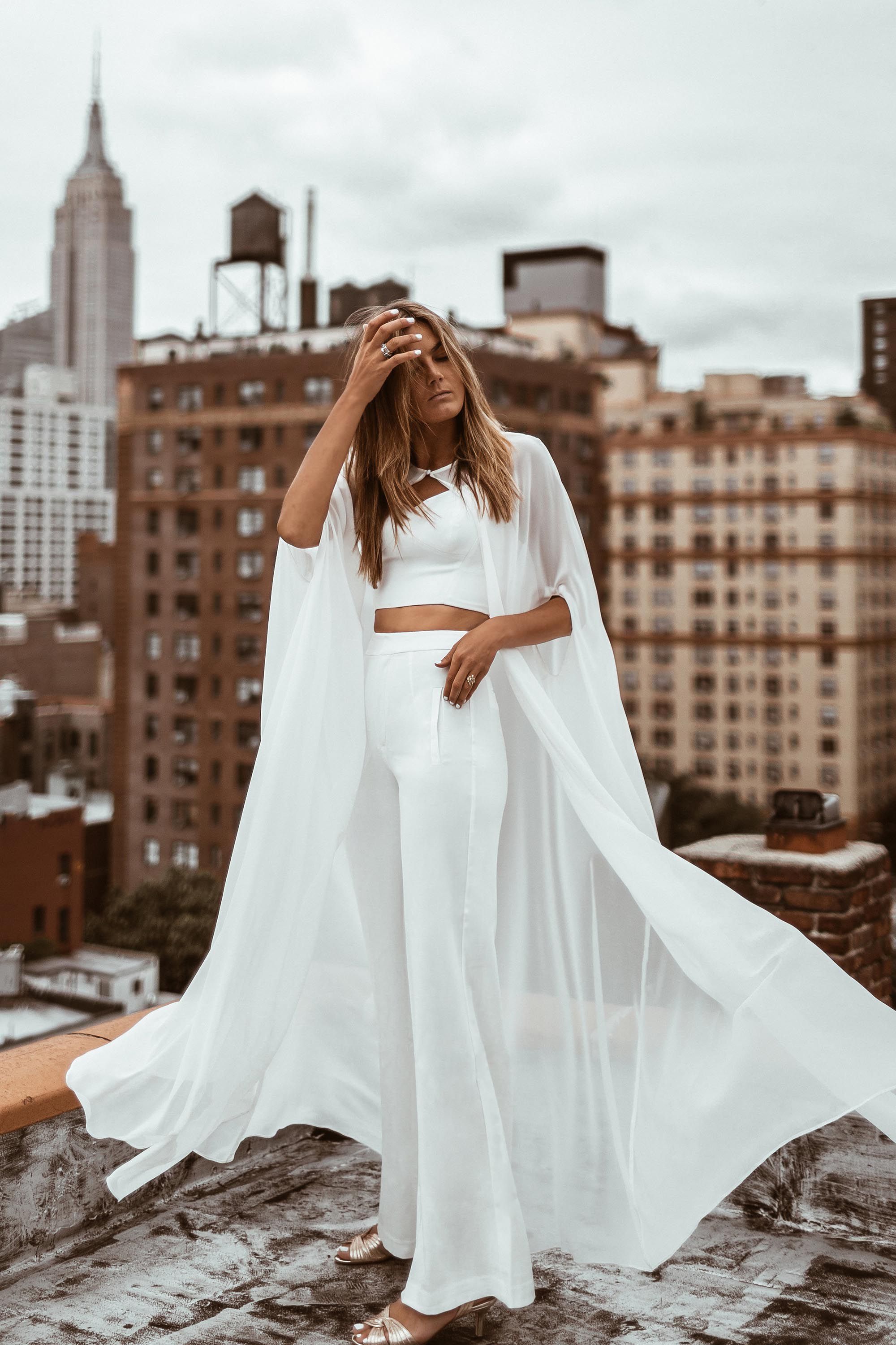 jumpsuit with veil