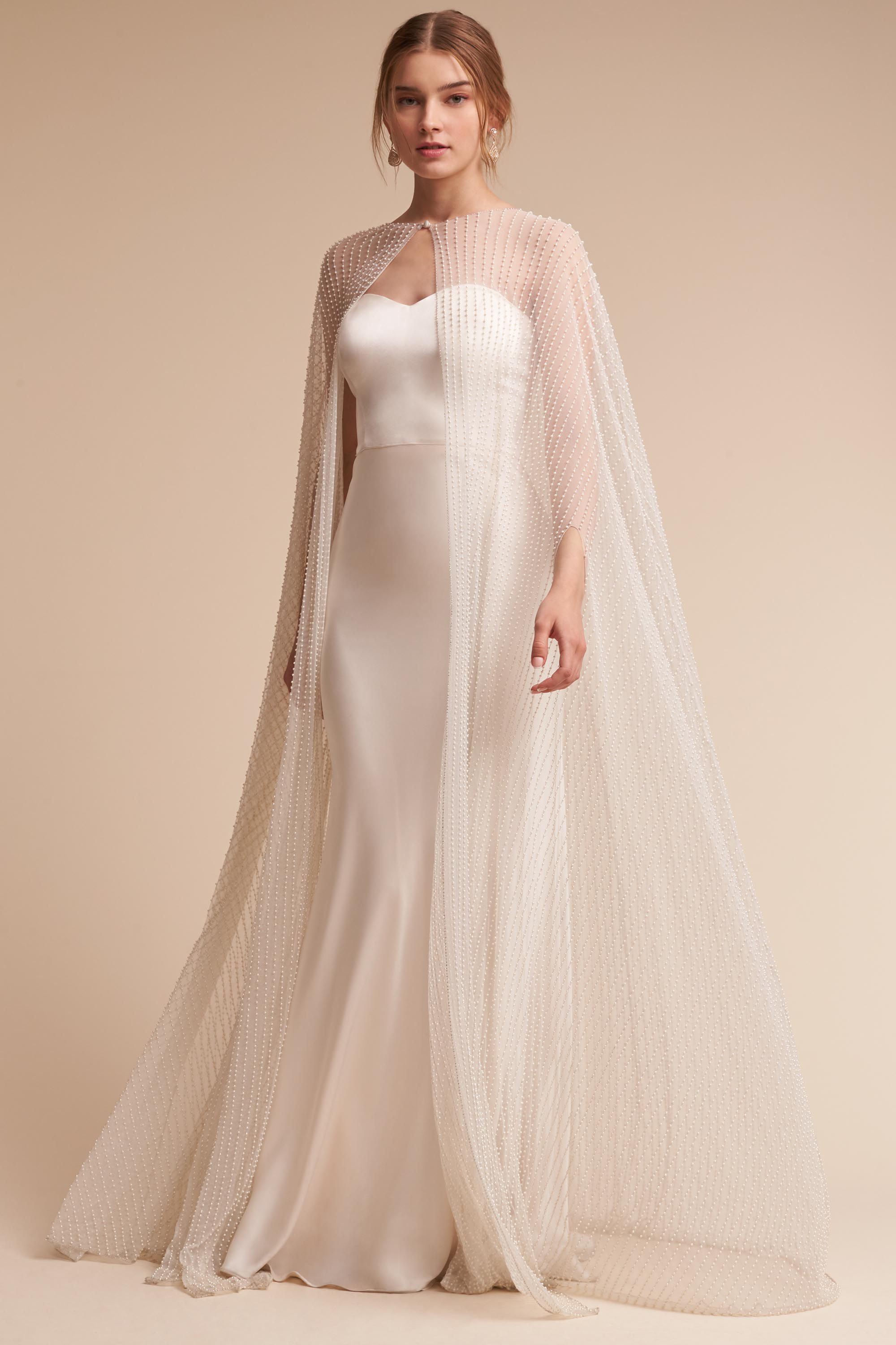 wedding dress with cape