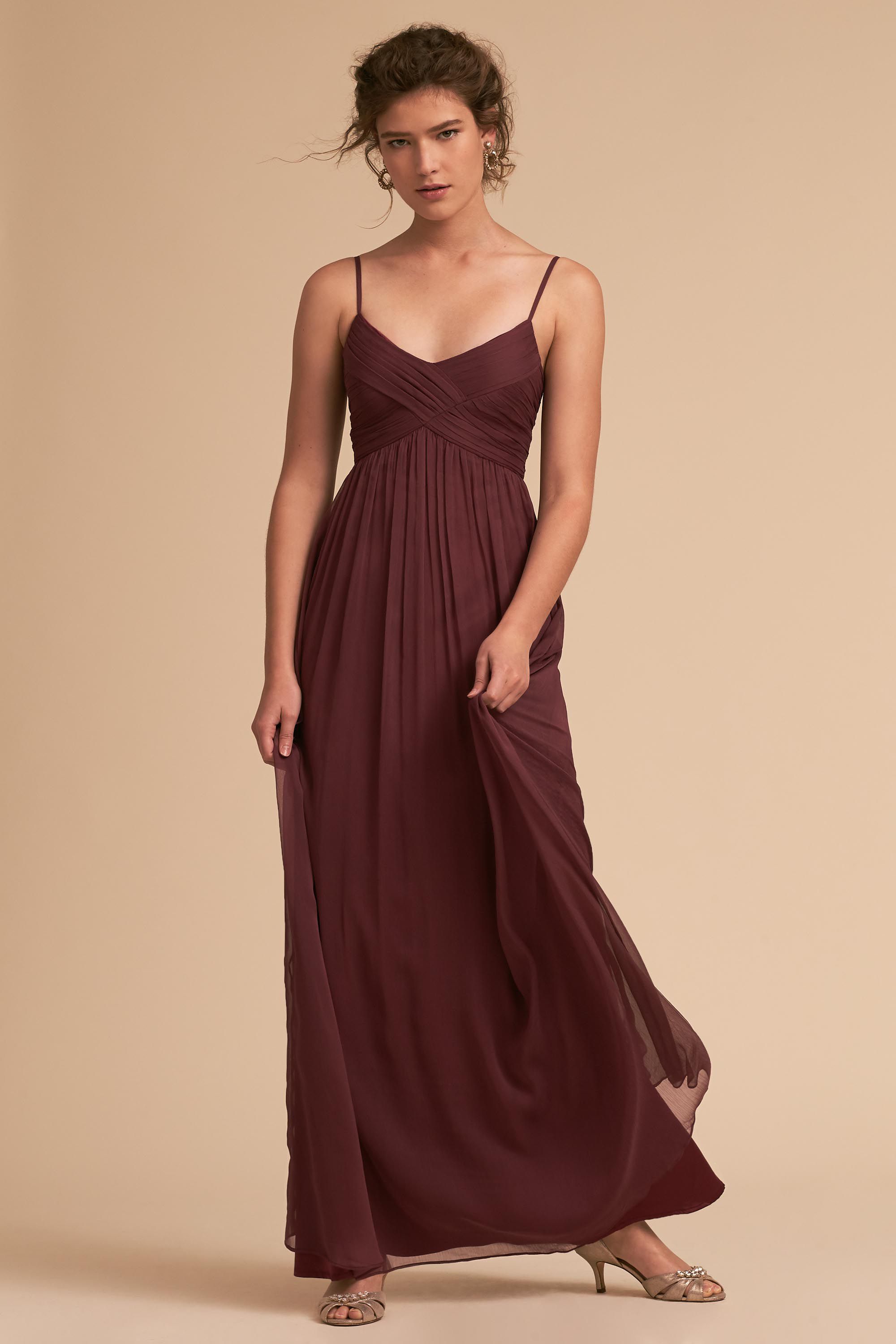 Wine Colored Bridesmaid Dresses Dress Nour