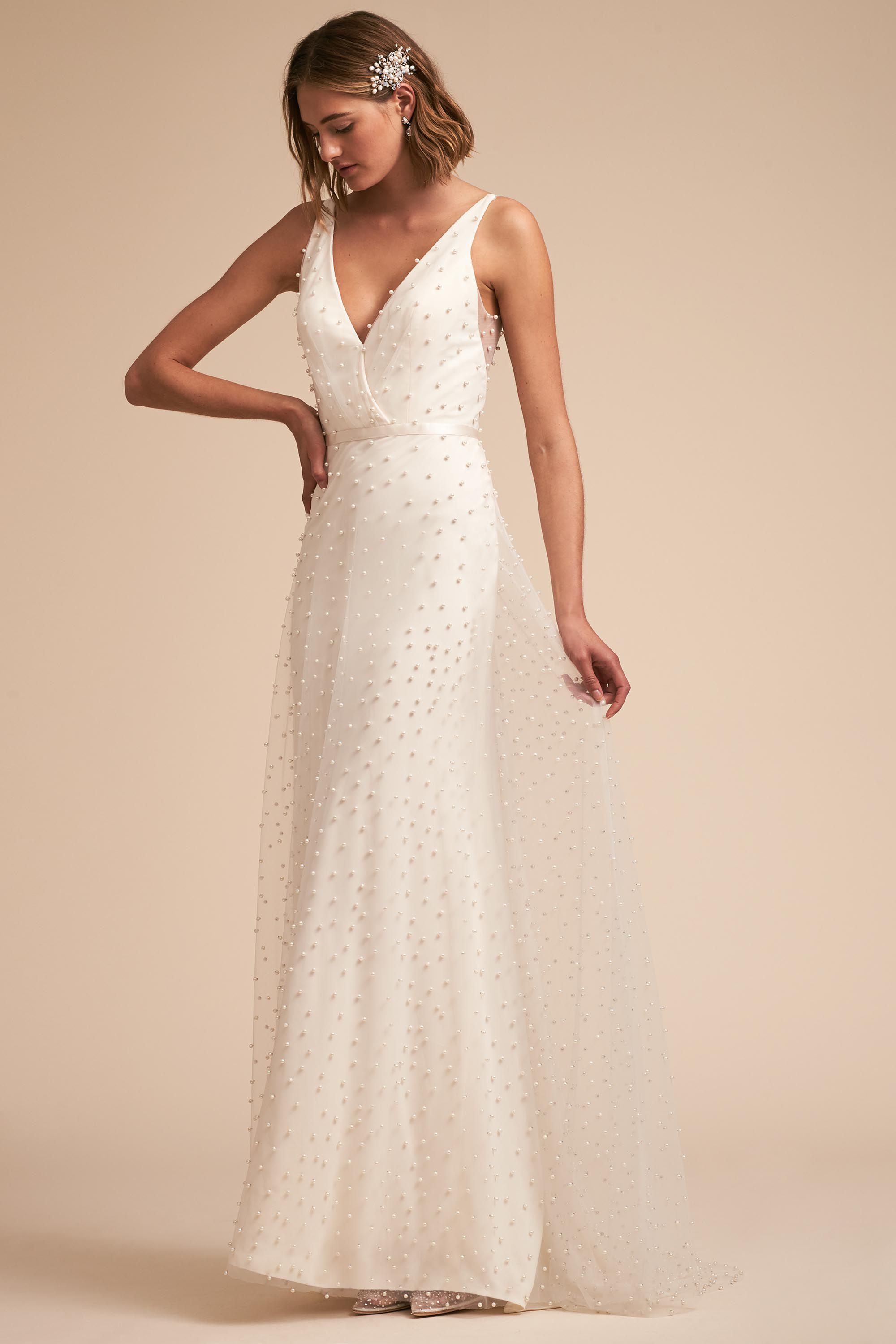 next white maxi dress