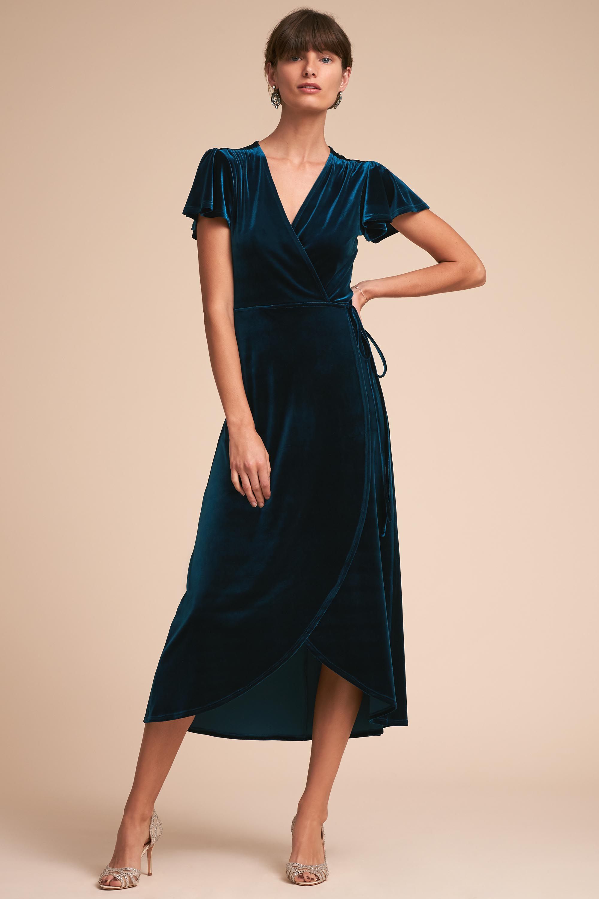 bhldn wrap dress