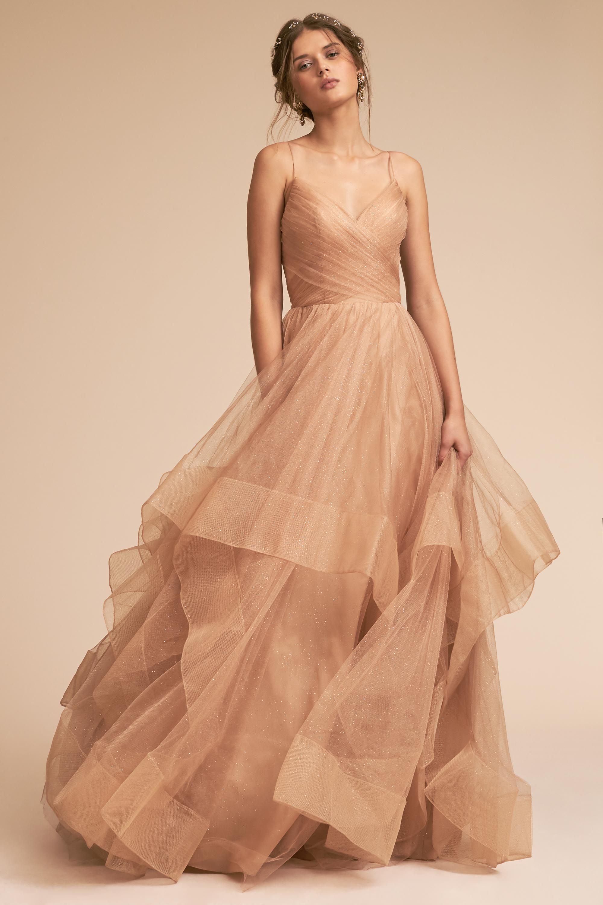 bhldn gold dress