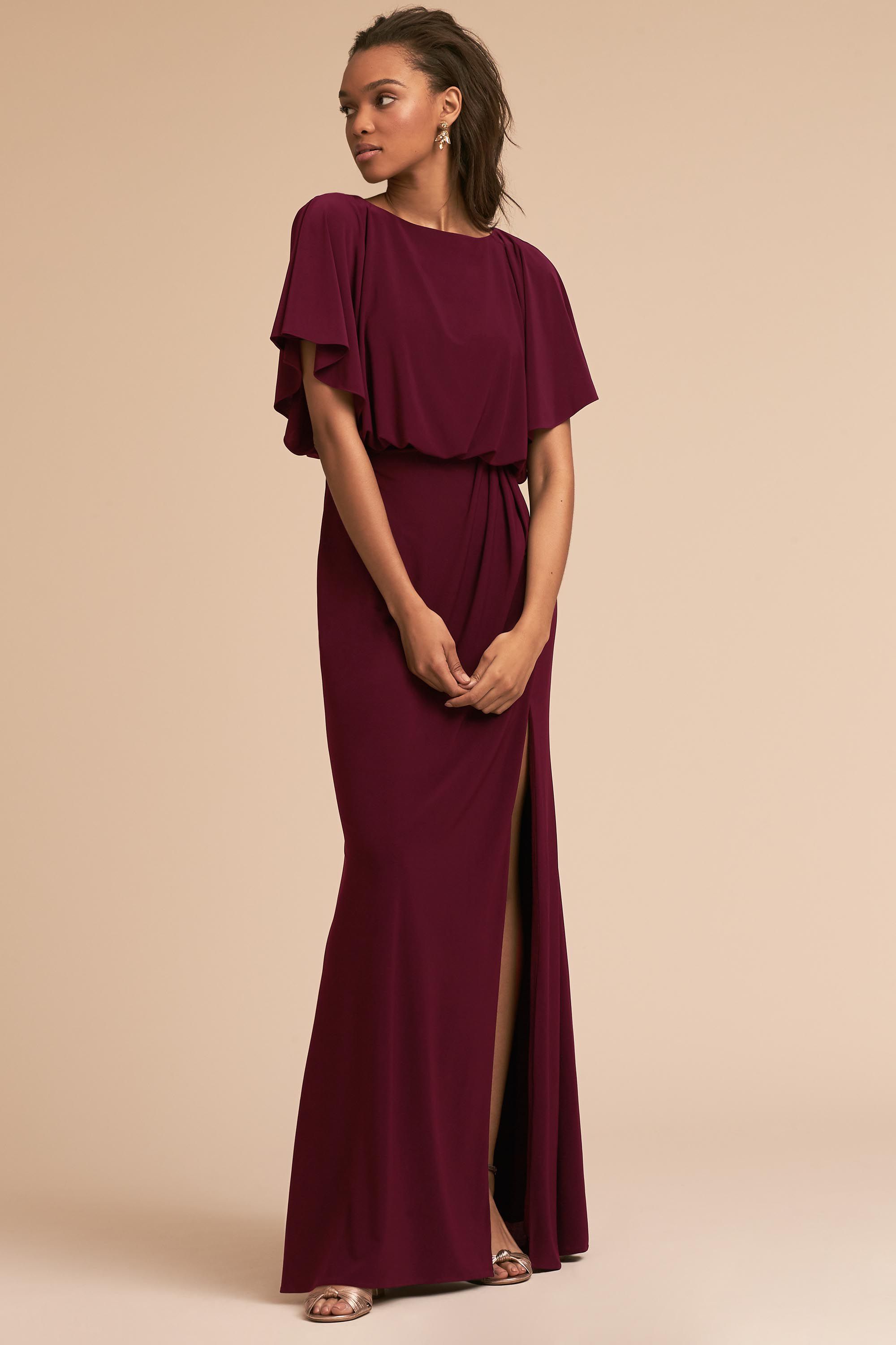 Lena Dress port wine.