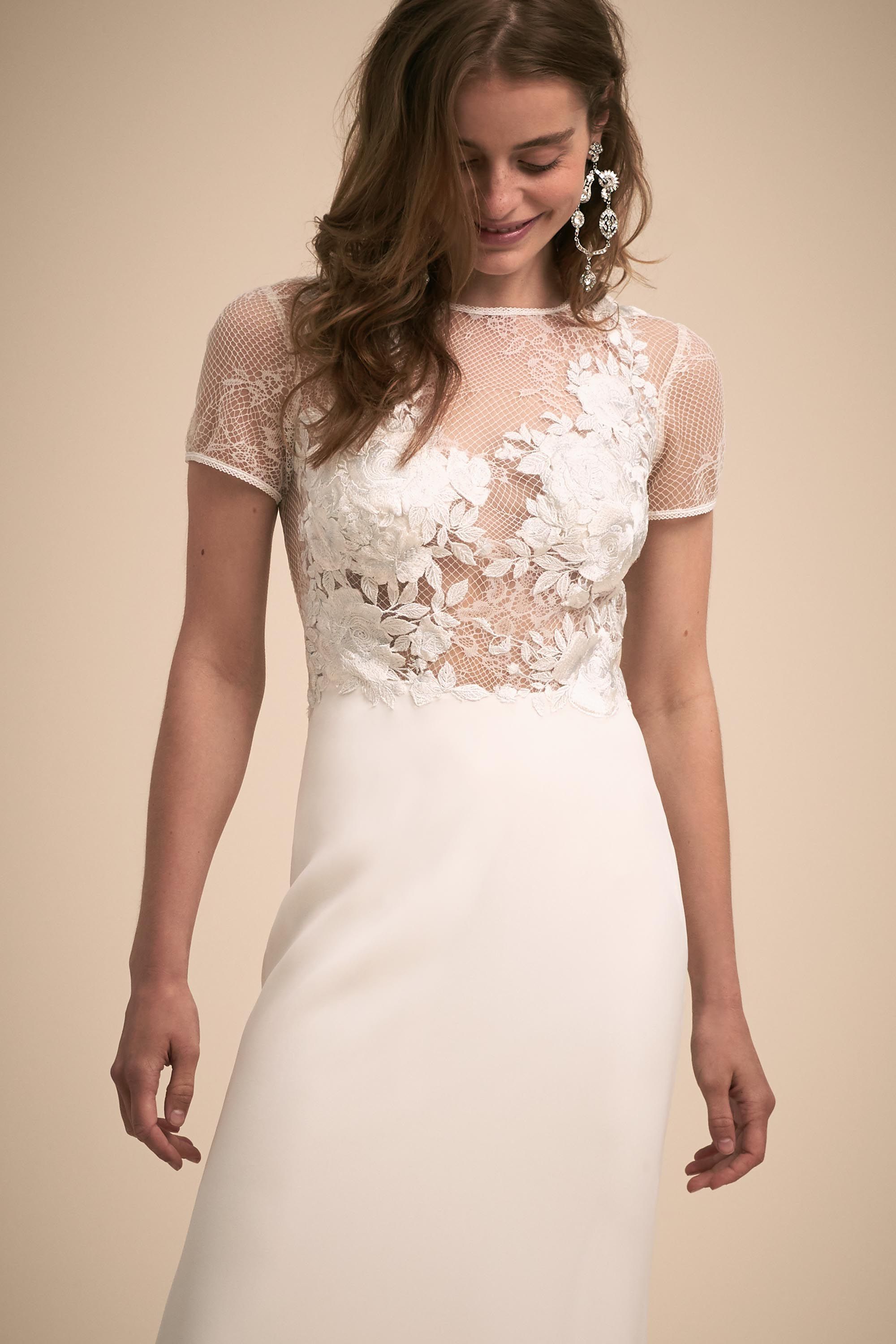  Long  Sleeve  Wedding  Dresses  Long  Cap Sleeve  BHLDN 