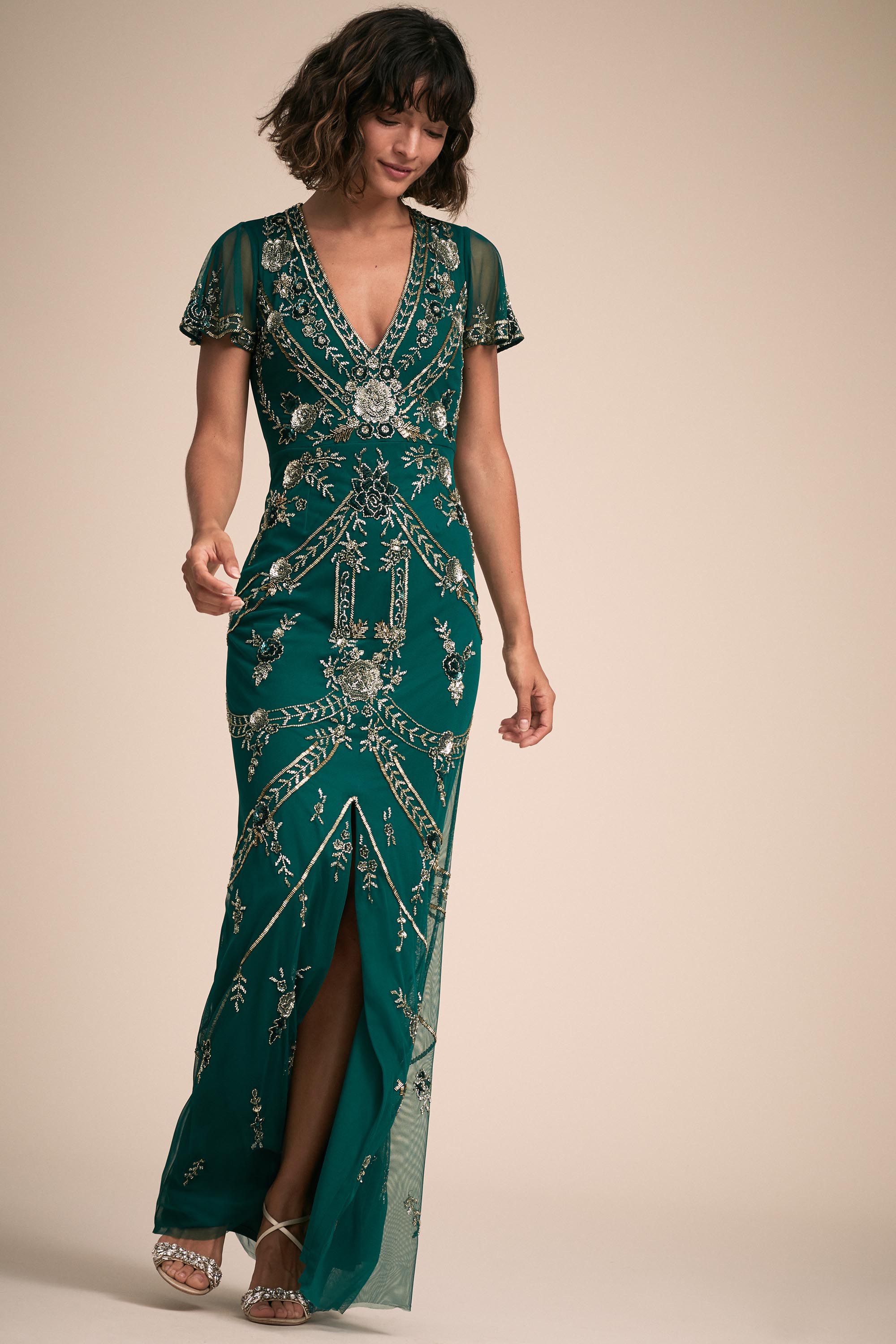 bhldn green dress