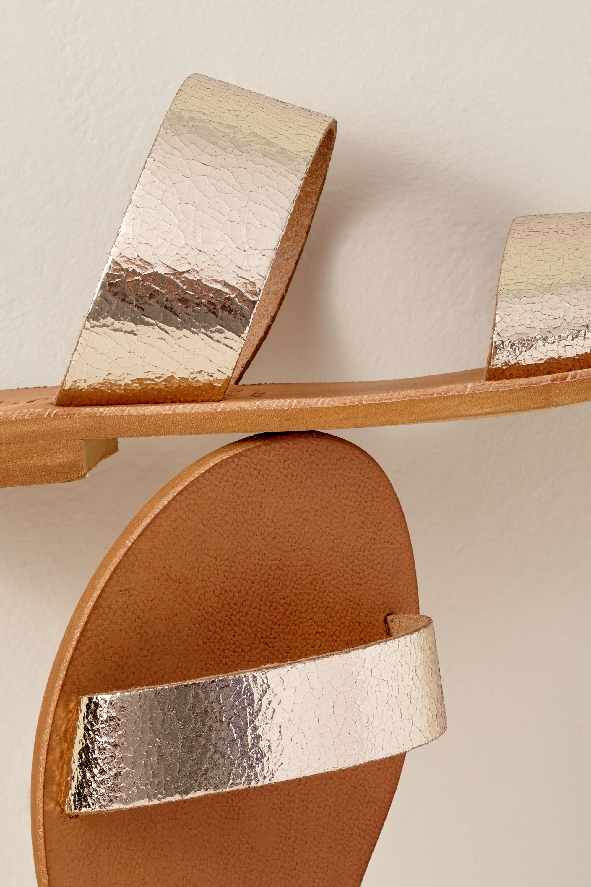 cocobelle leather slide sandals