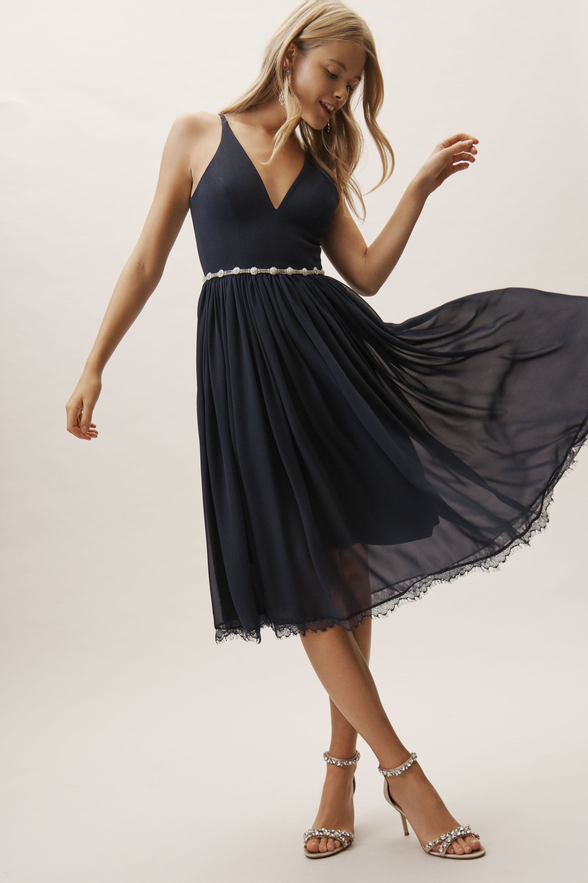 Alicia Dress Midnight Blue in Sale | BHLDN