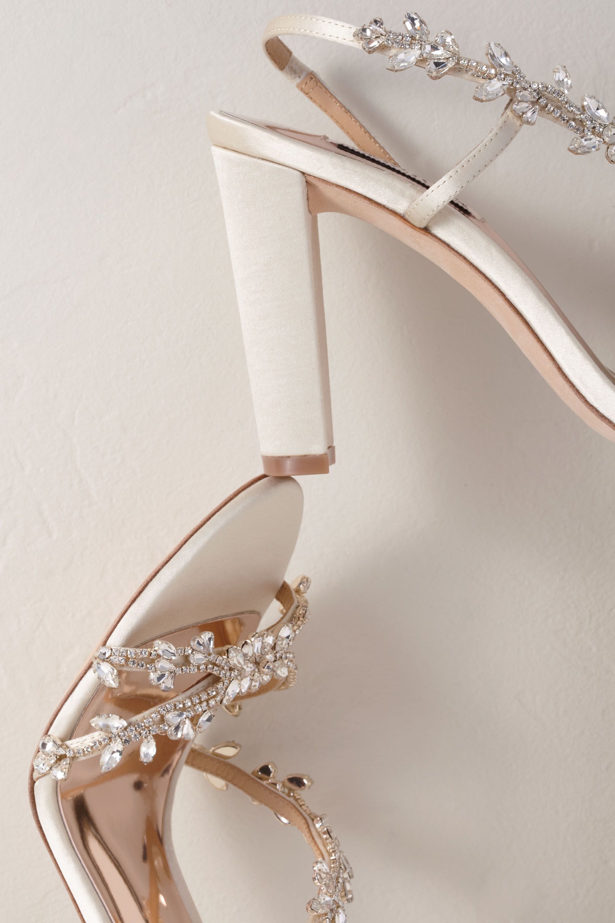 low heel badgley mischka bridal