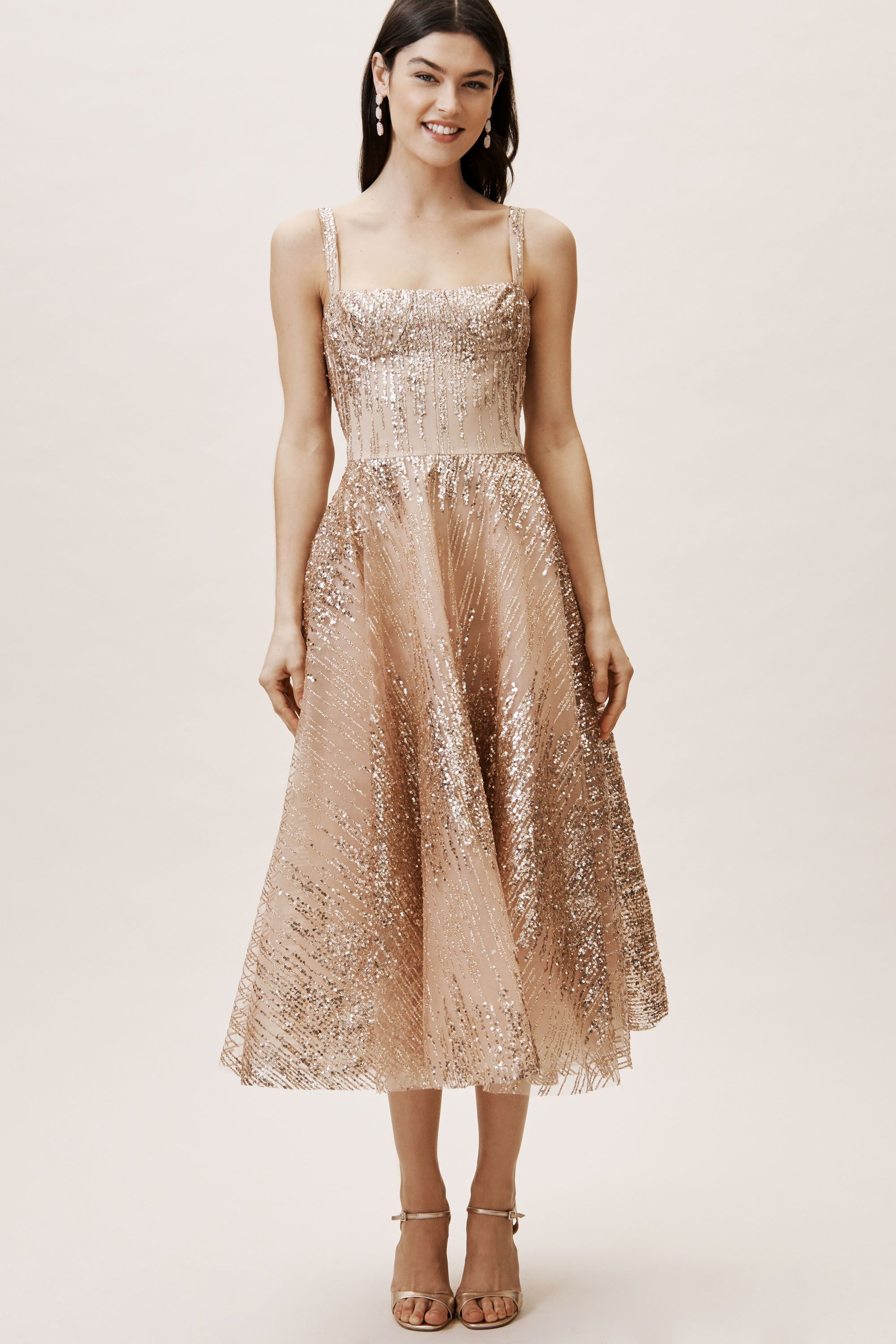 bhldn gold dress