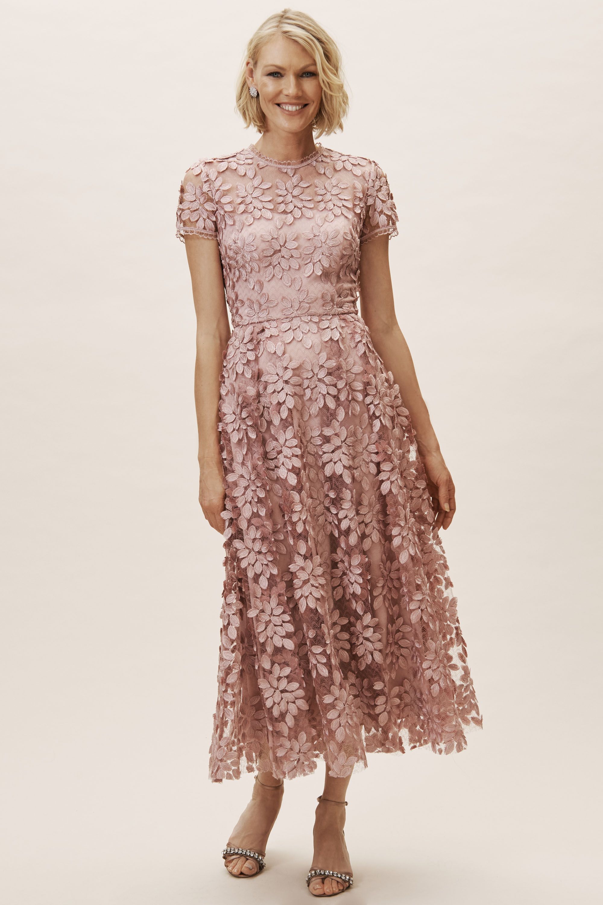 bhldn tea length dress