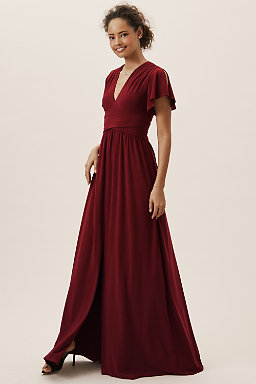 Wine Colored Bridesmaid Dresses