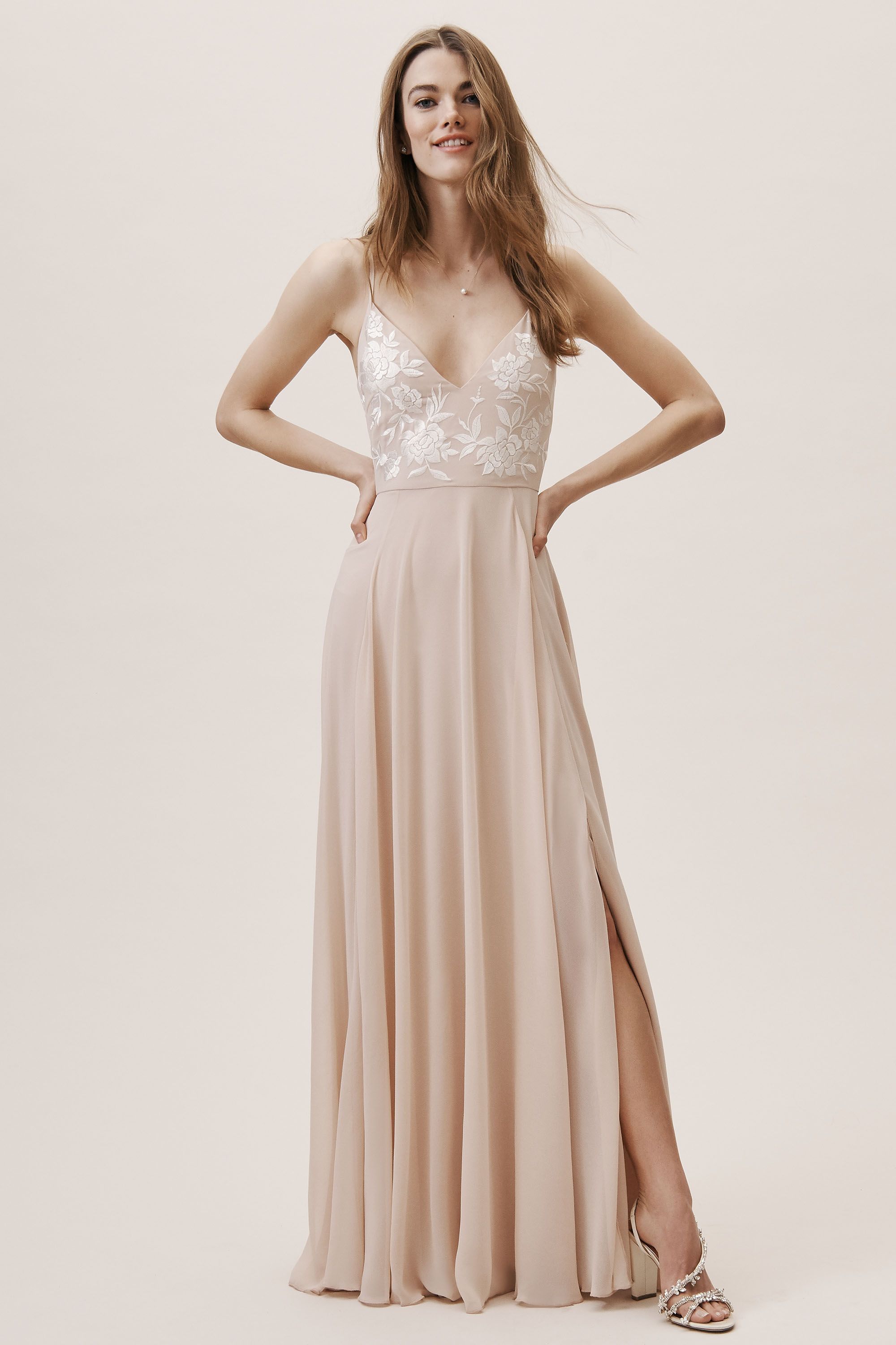 bridesmaid dresses dusky pink